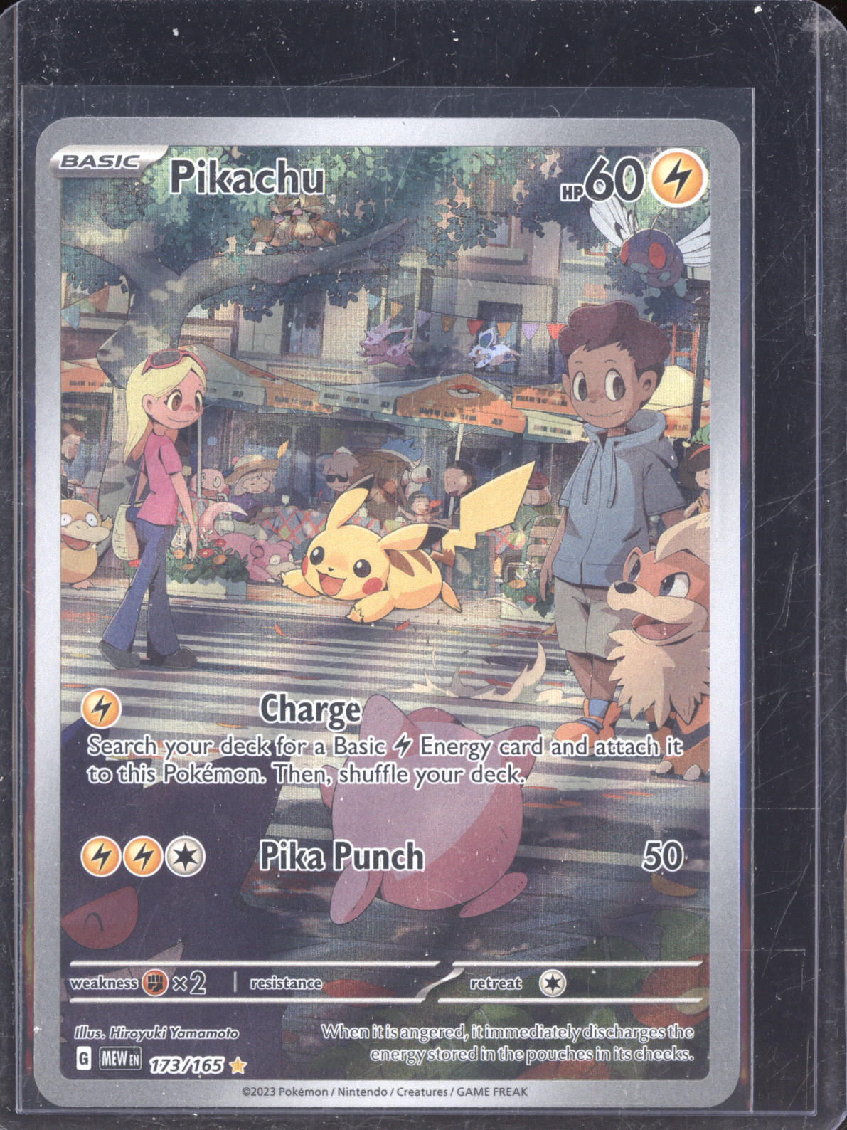 2023 Pokémon Scarlet & Violet #173 Pikachu Illustration Rare — front