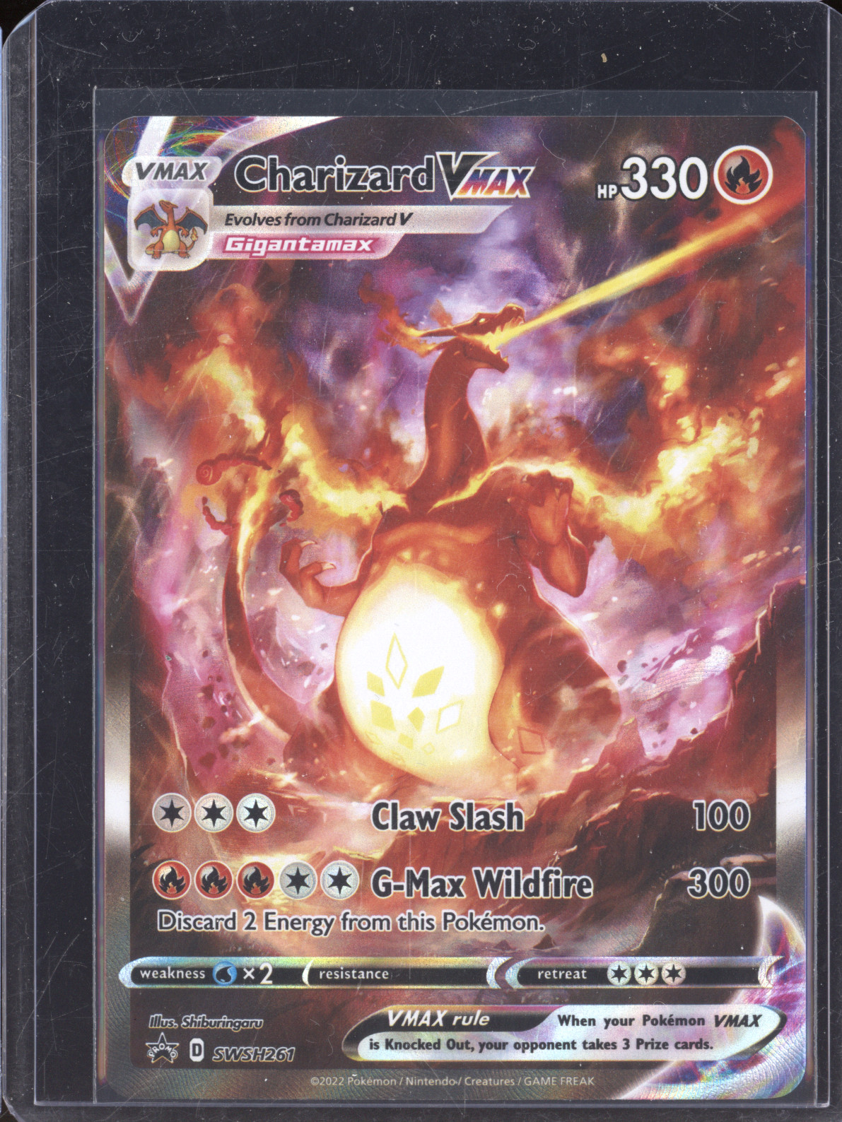 2022 Pokemon Sword & Shield Promo SWSH261 Charizard VMAX — front