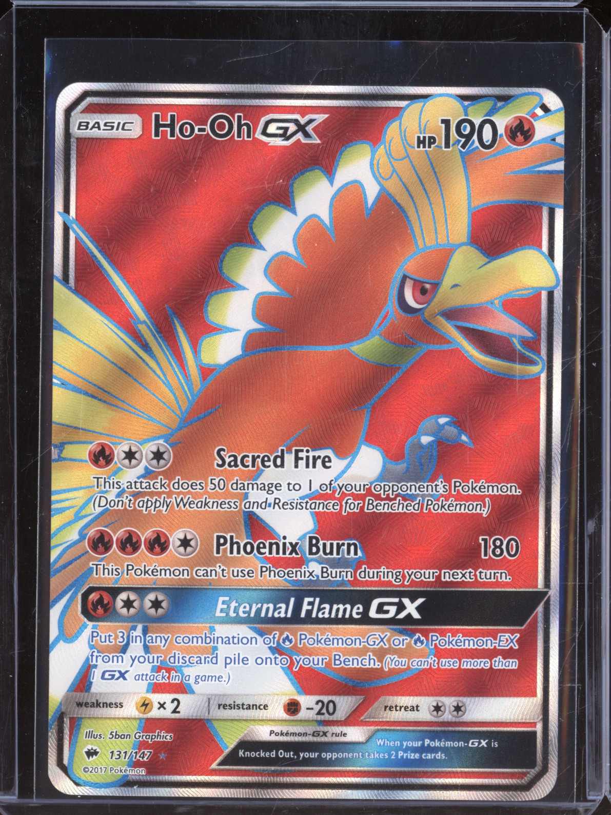 2017 Pokemon Burning Shadows #131 Ho-Oh GX — front