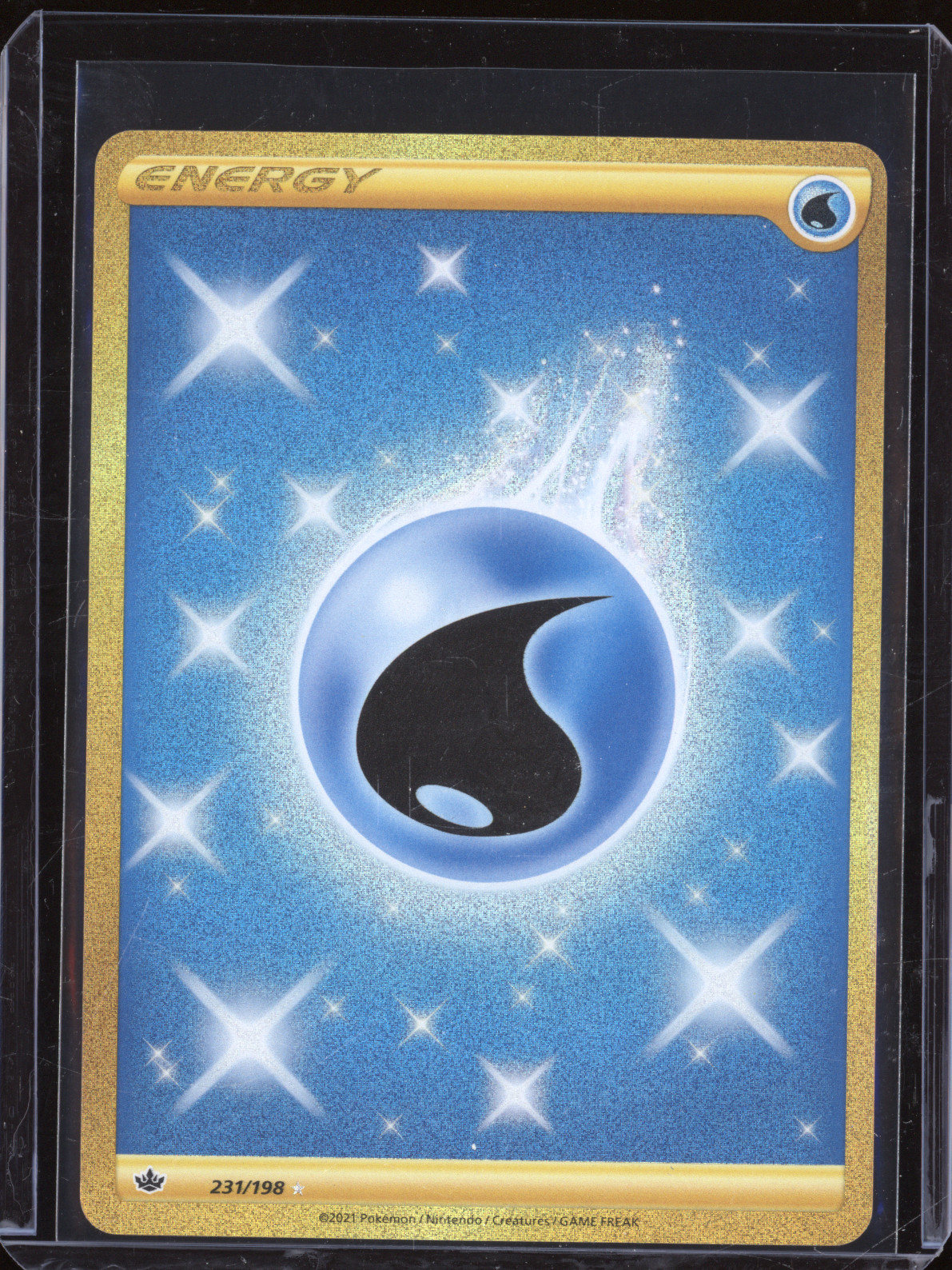 2021 Pokémon Chilling Reign #231 Water Energy — front