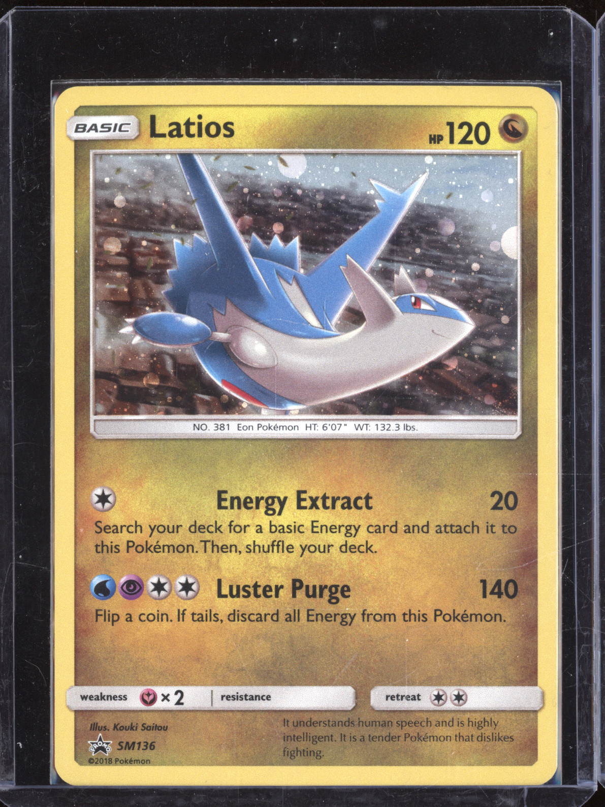 2018 Pokemon Sun & Moon SM136 Latios — front