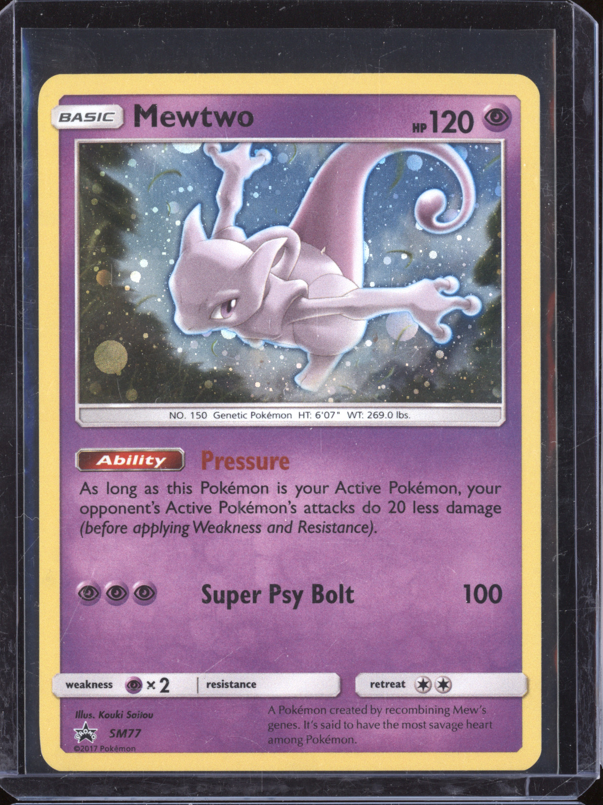 2017 Pokémon SM77 Mewtwo — front