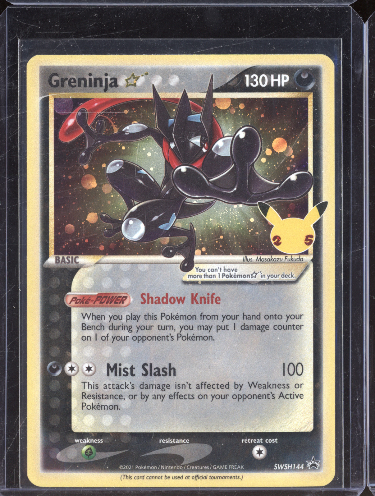 2021 Pokemon Greninja Star #SWSH144 — front