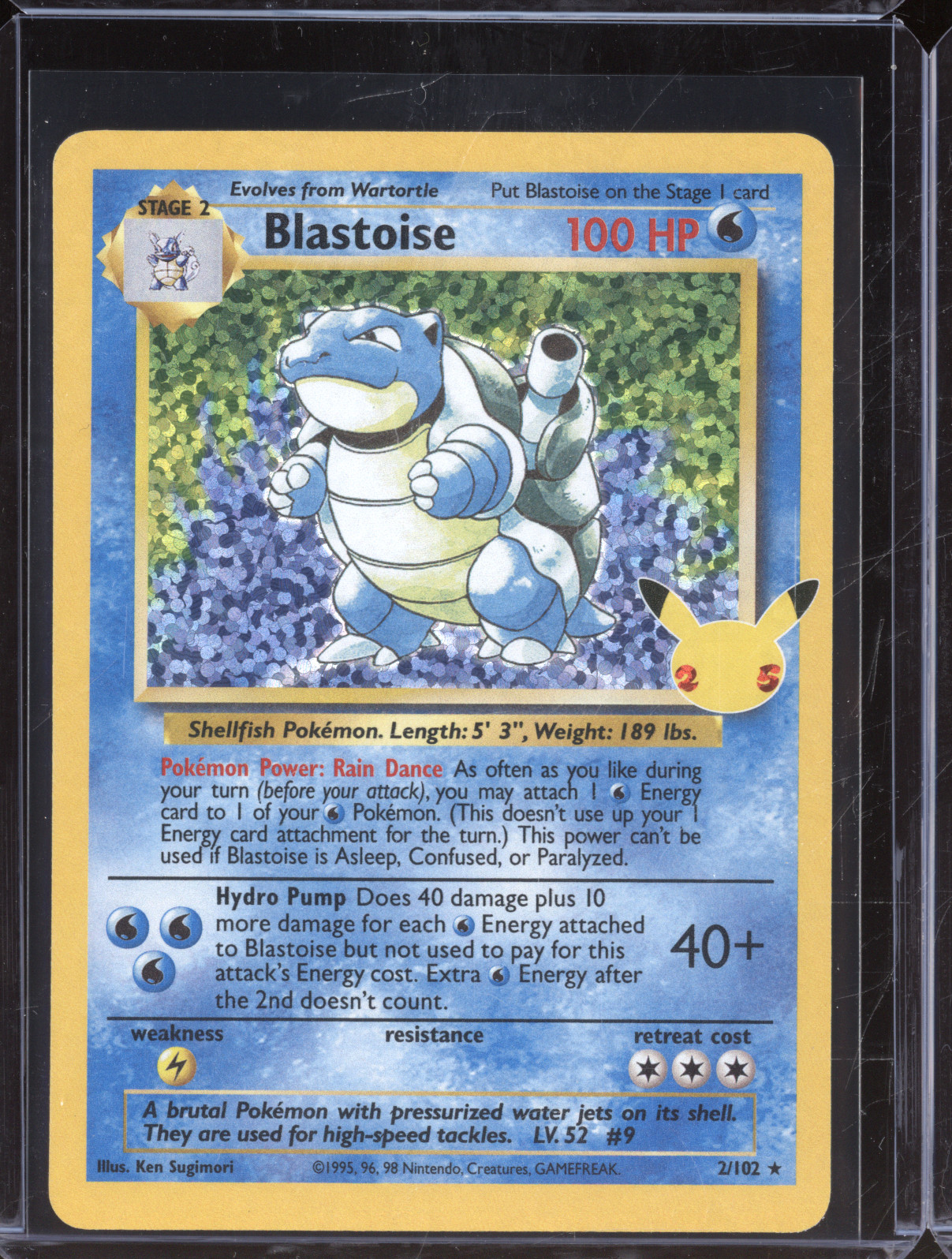 1999 Pokémon #2 Blastoise — front