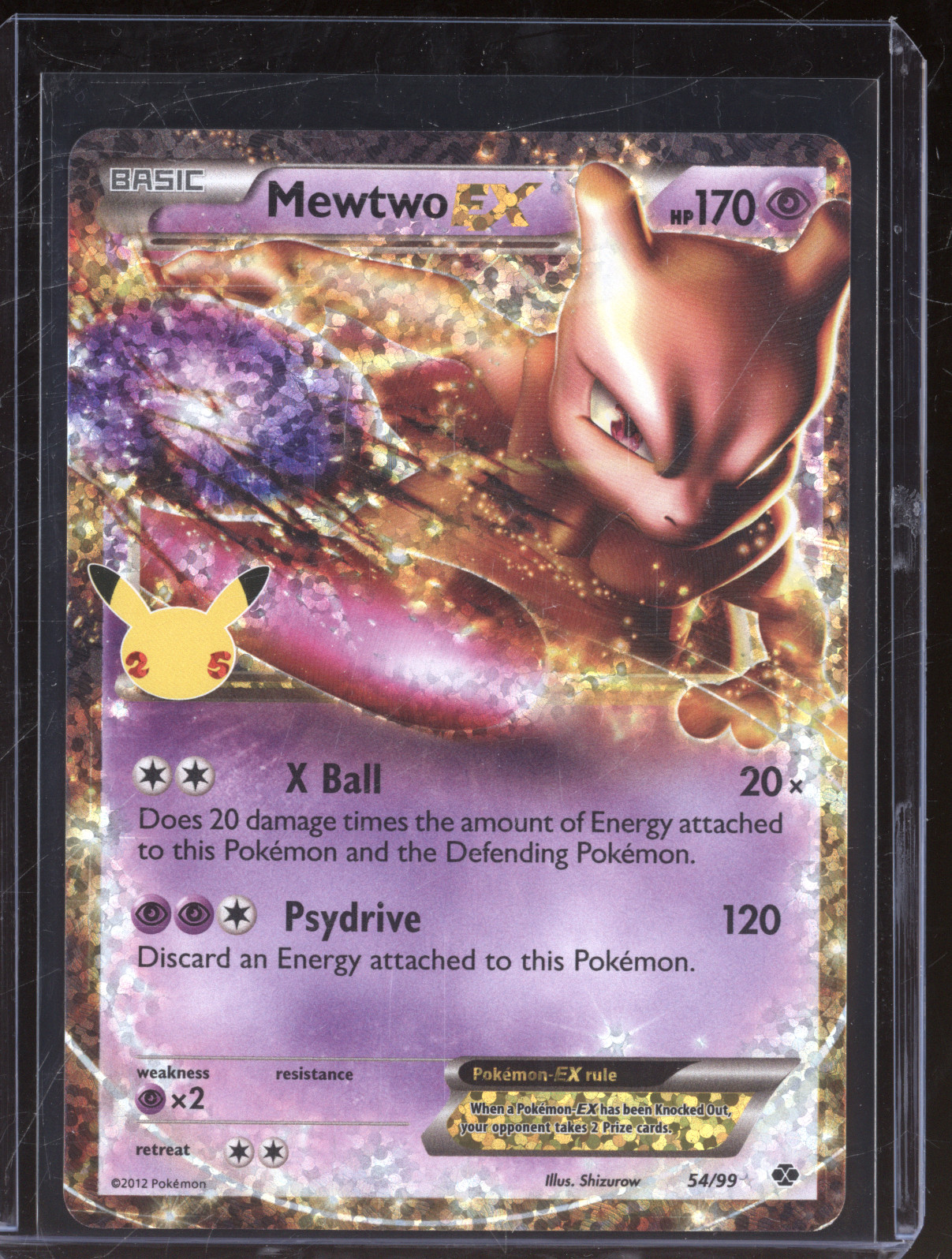 2012 Pokémon Celebrations Classic Collection #54 Mewtwo EX — front