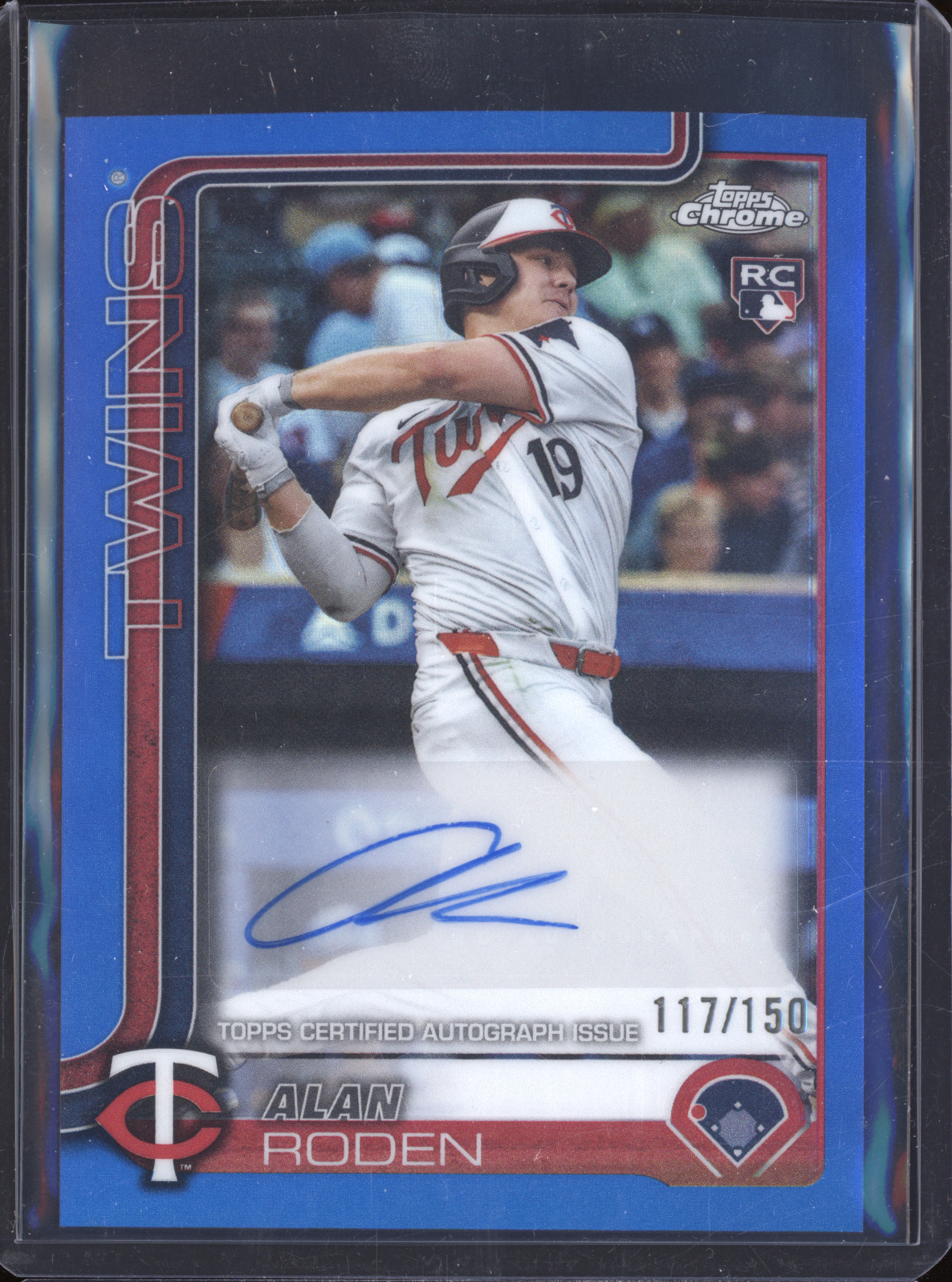 2025 Topps Chrome Update #AC-AR Alan Roden Rookie Autograph — front