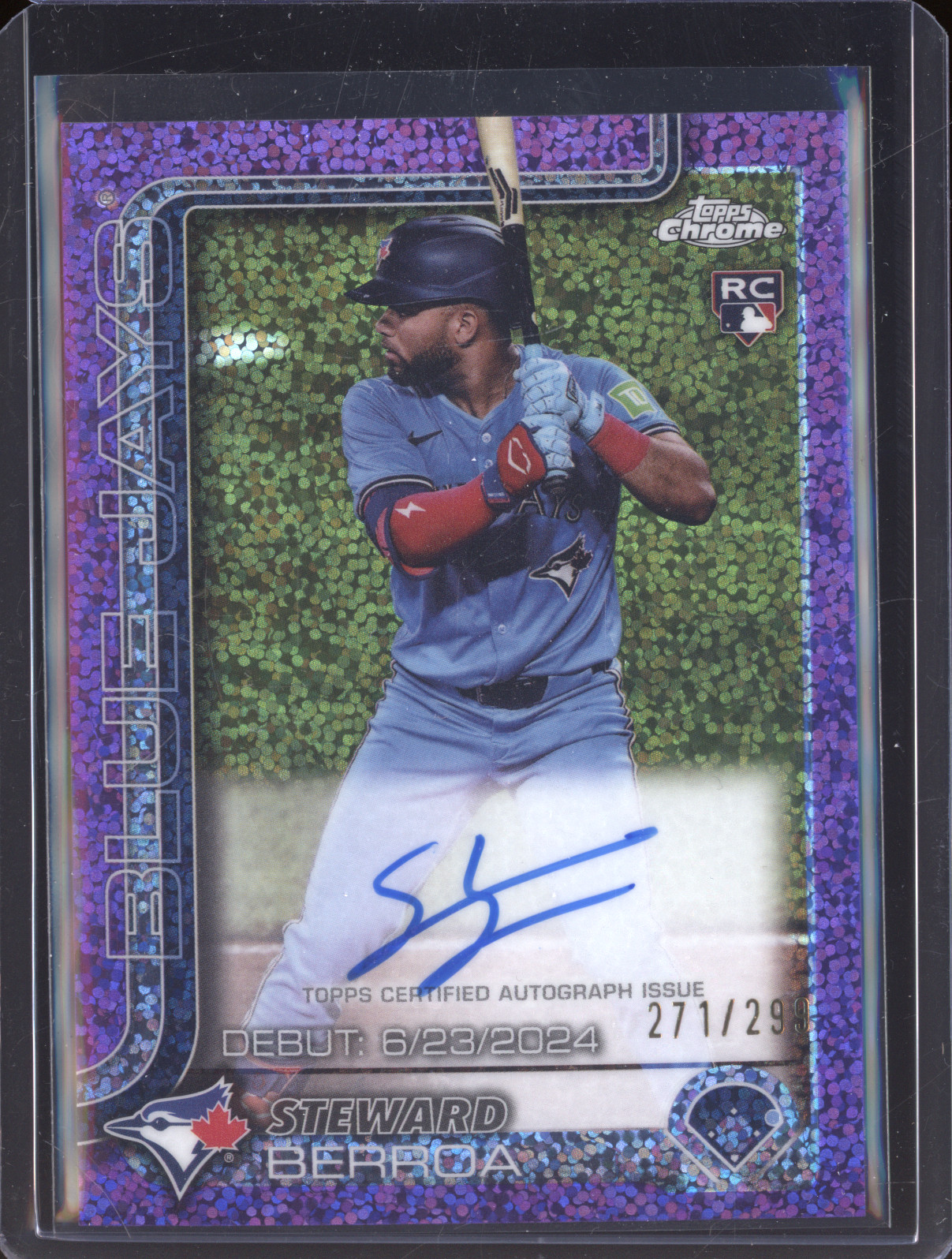 2025 Topps Chrome #CRDA-SB Steward Berroa — front
