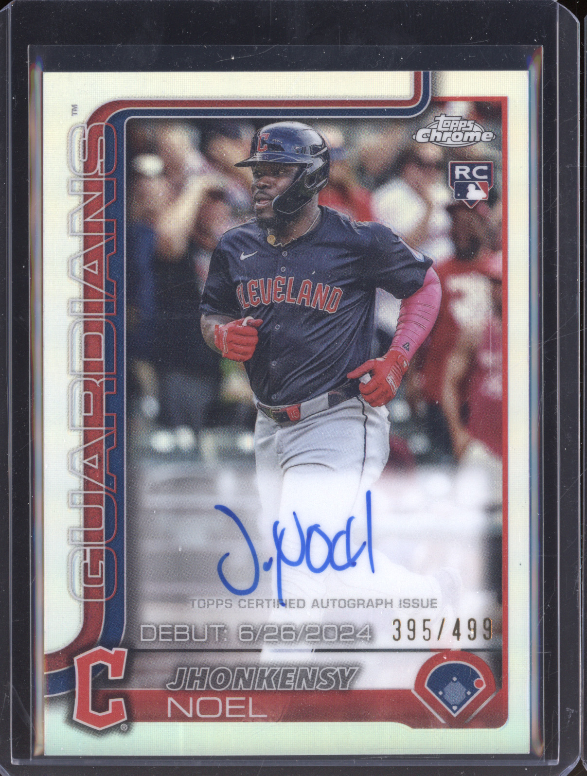 2025 Topps Chrome Update #CRDA-JN Jhonkensy Noel Rookie Debut Auto — front