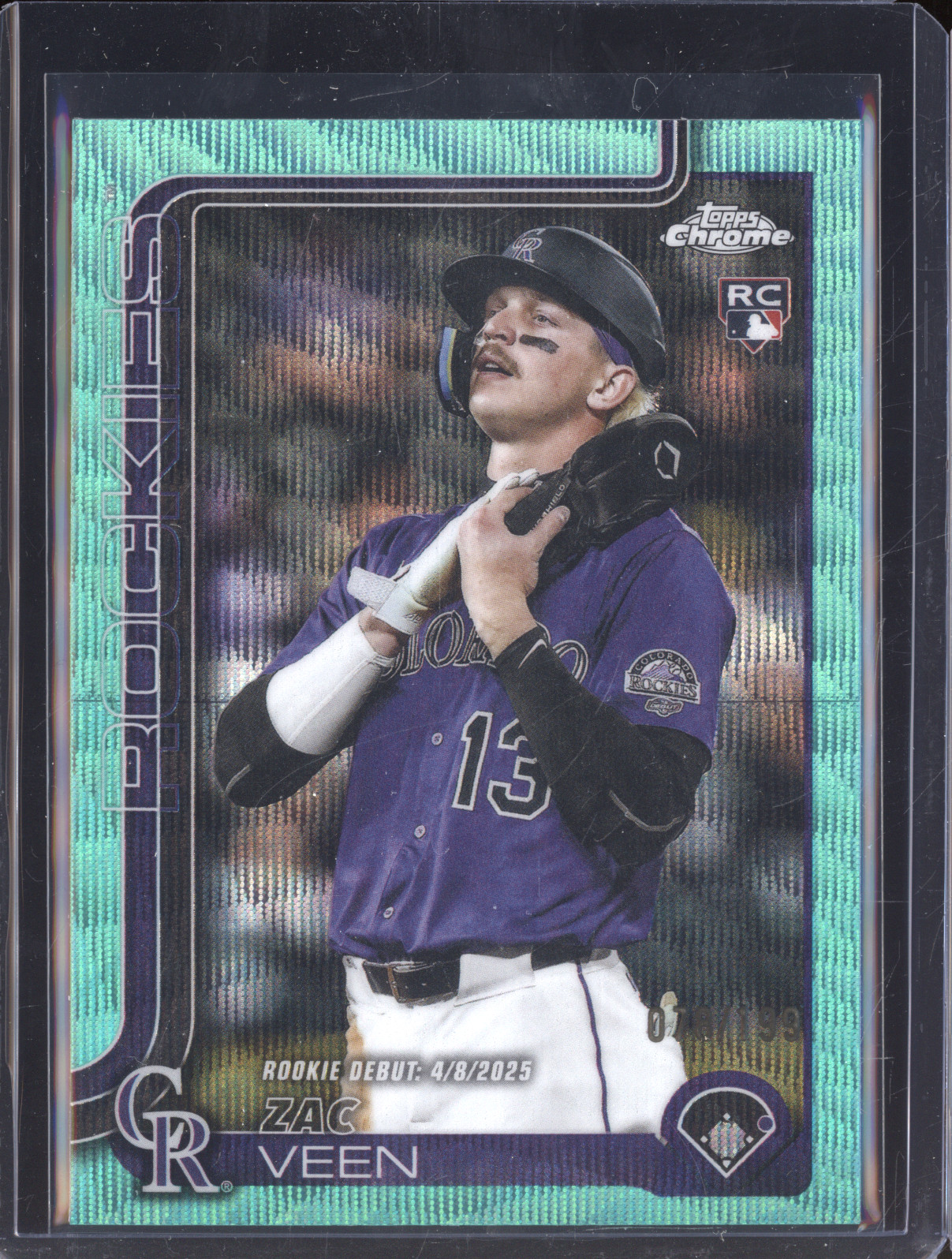 2025 Topps Chrome Update #USC186 Zac Veen — front