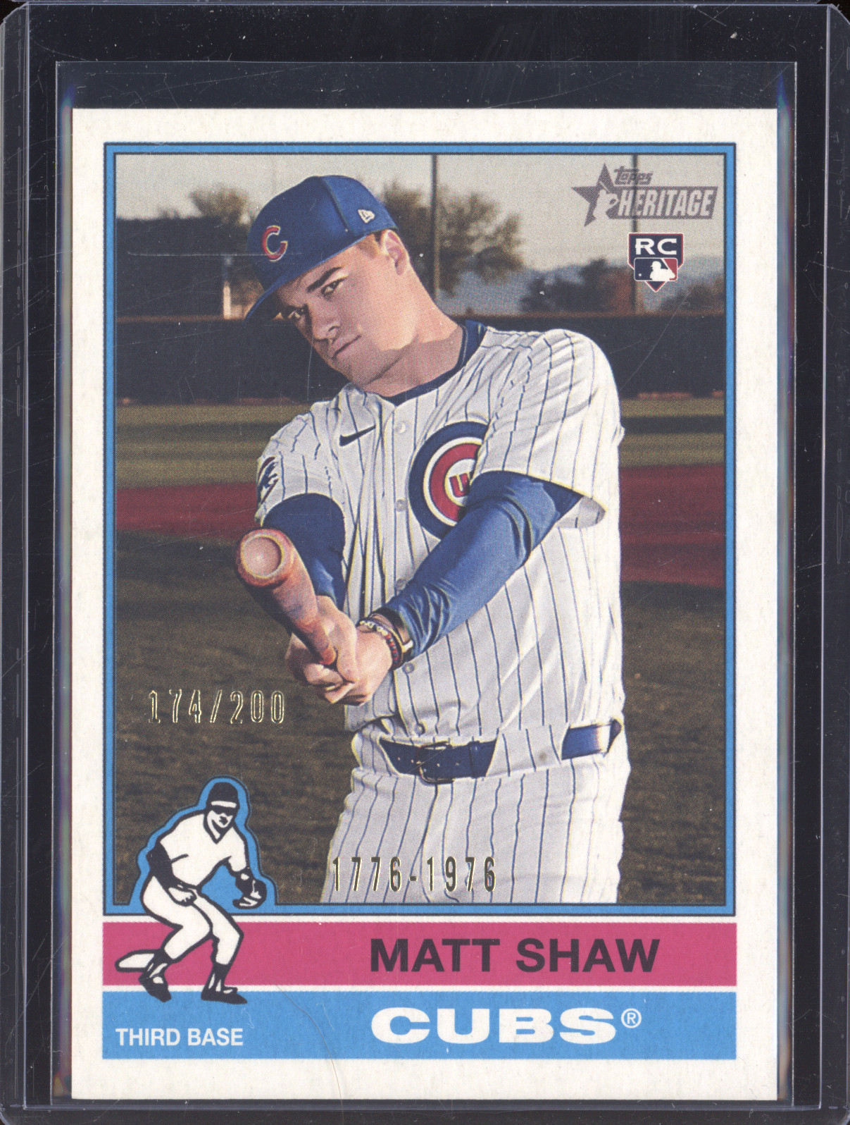 2025 Topps Heritage High Number #712 Matt Shaw — front