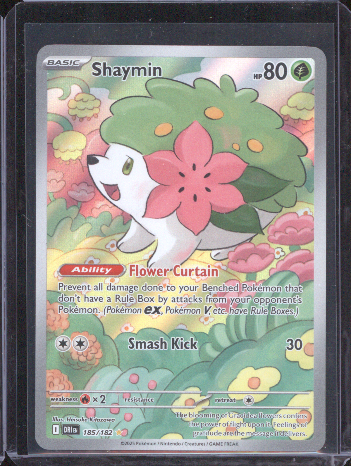 2025 Pokémon SV10: Destined Rivals #185 Shaymin Illustration Rare — front