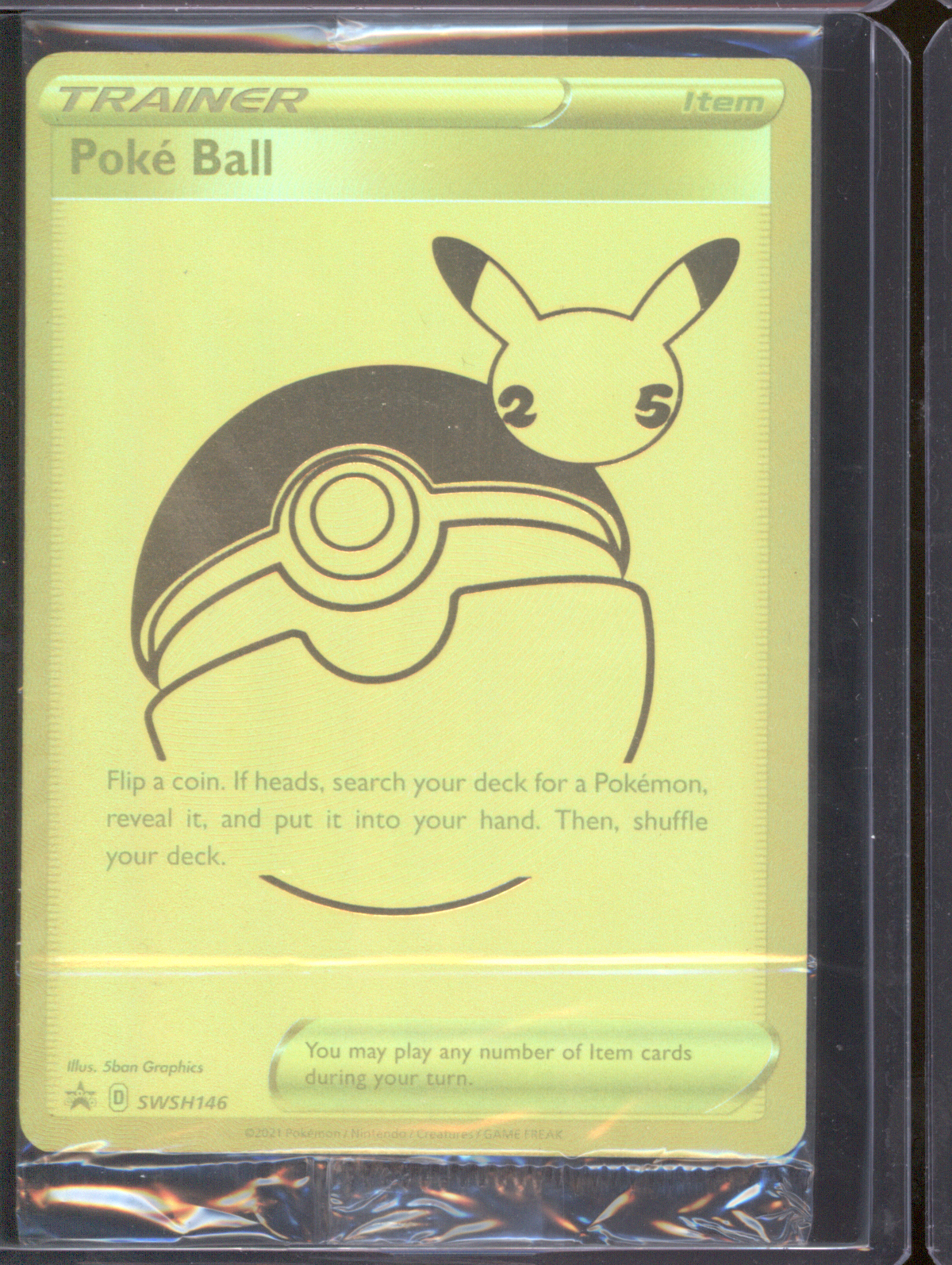 2021 Pokémon Celebrations #SWSH146 Poke Ball — front