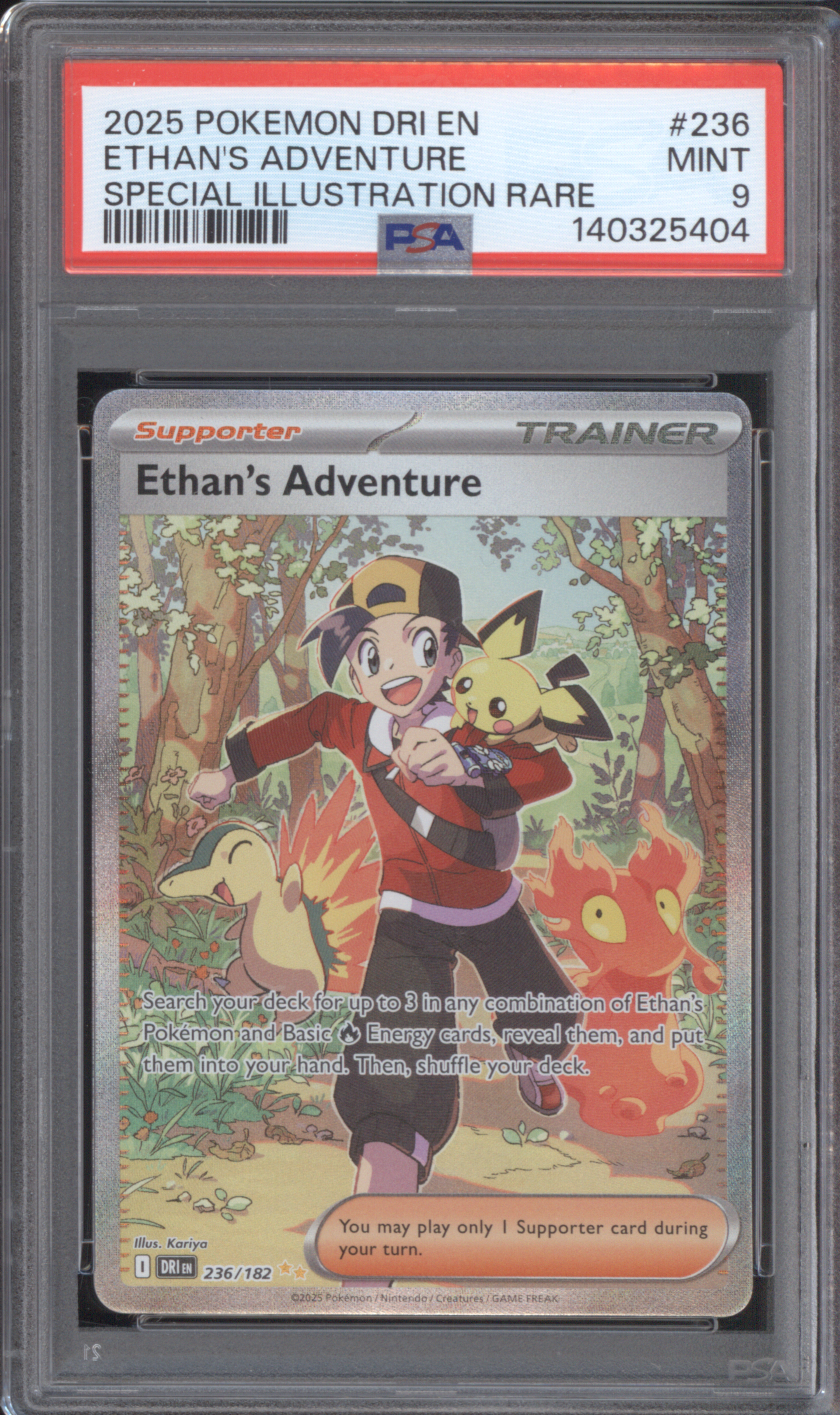 2025 Pokemon DRI EN #236 Ethan's Adventure — front
