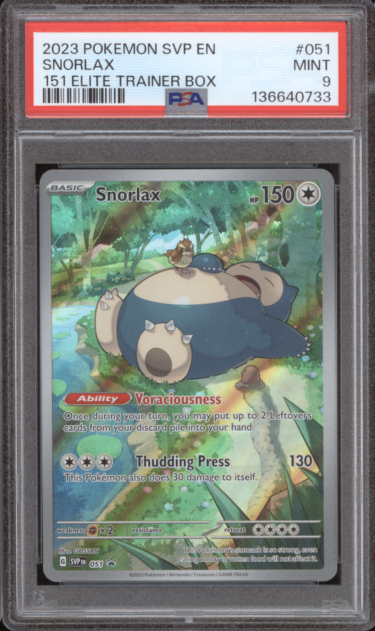 2023 Pokémon SVP #051 Snorlax — front