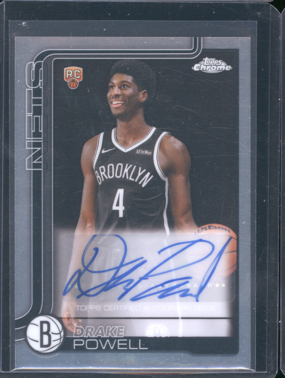 2025-26 Topps Chrome #TCAR-DP Drake Powell Rookie Auto — front
