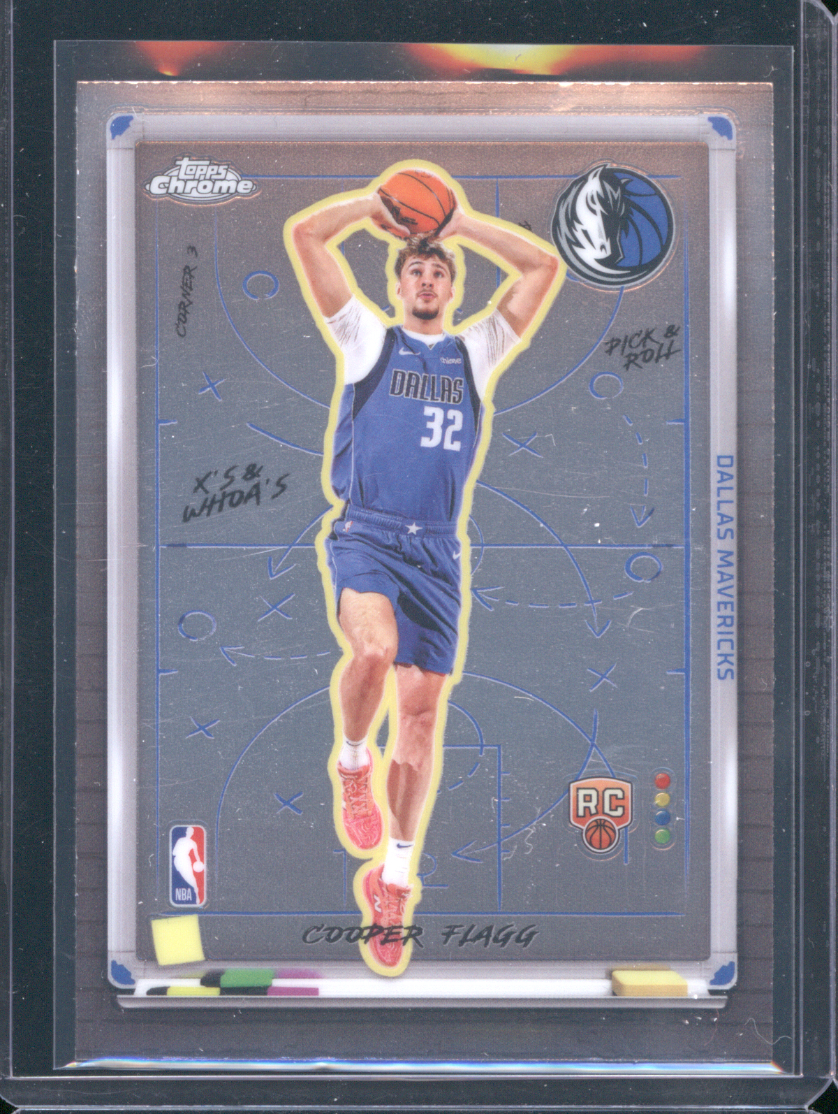 2025-26 Topps Chrome #XW-8 Cooper Flagg X's and Whoa's Rookie — front