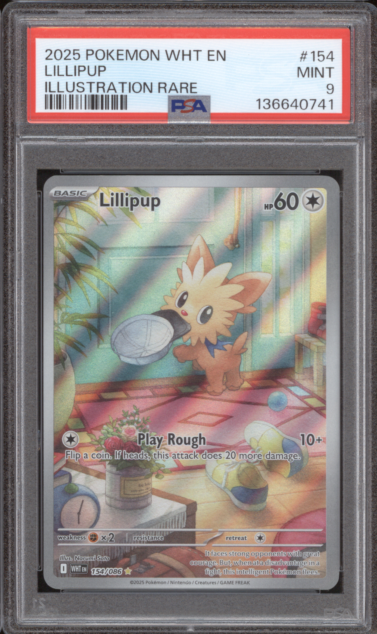 2025 Pokemon White Flare #154 Lillipup Illustration Rare — front