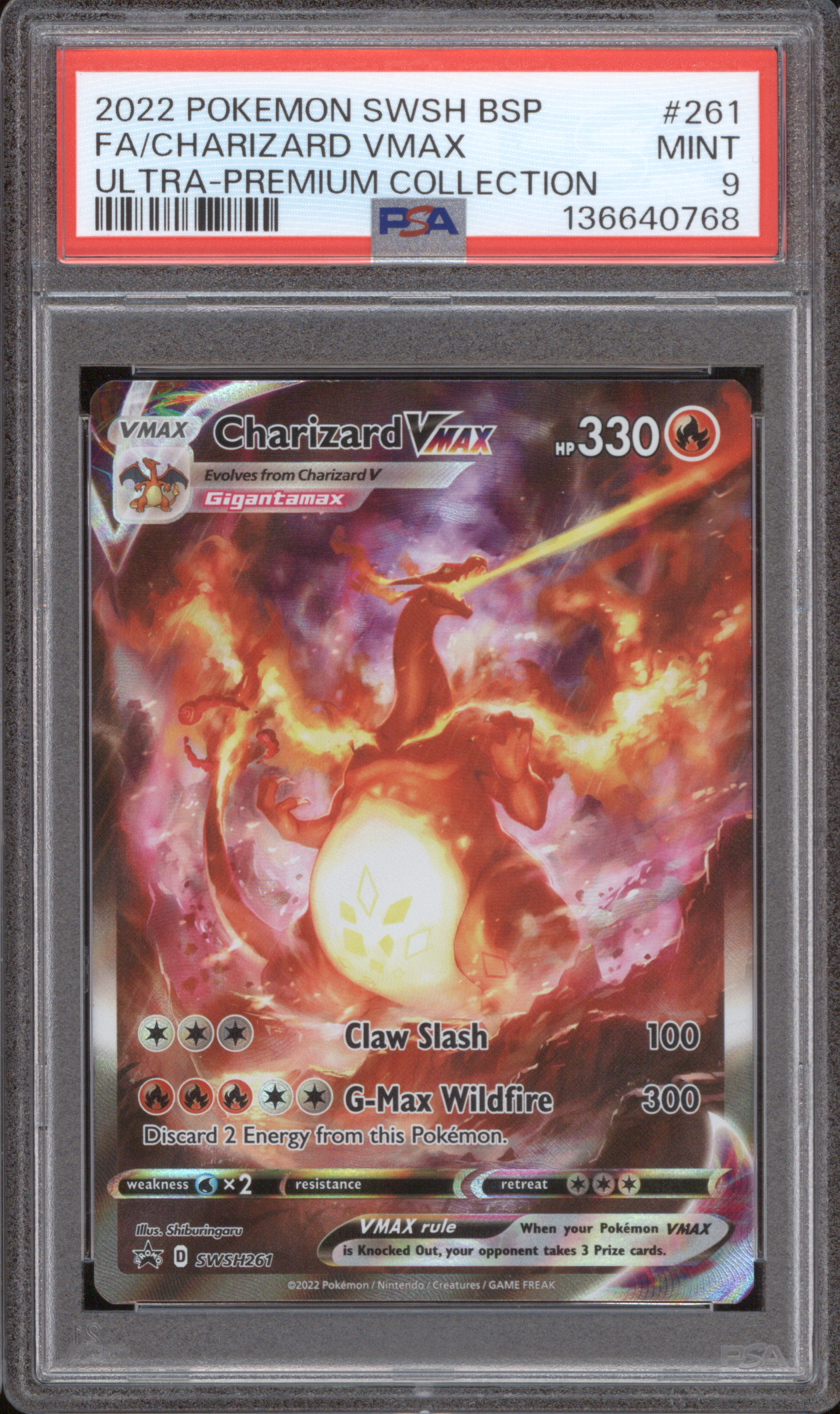 2022 Pokemon SWSH BSP #261 Charizard VMAX — front