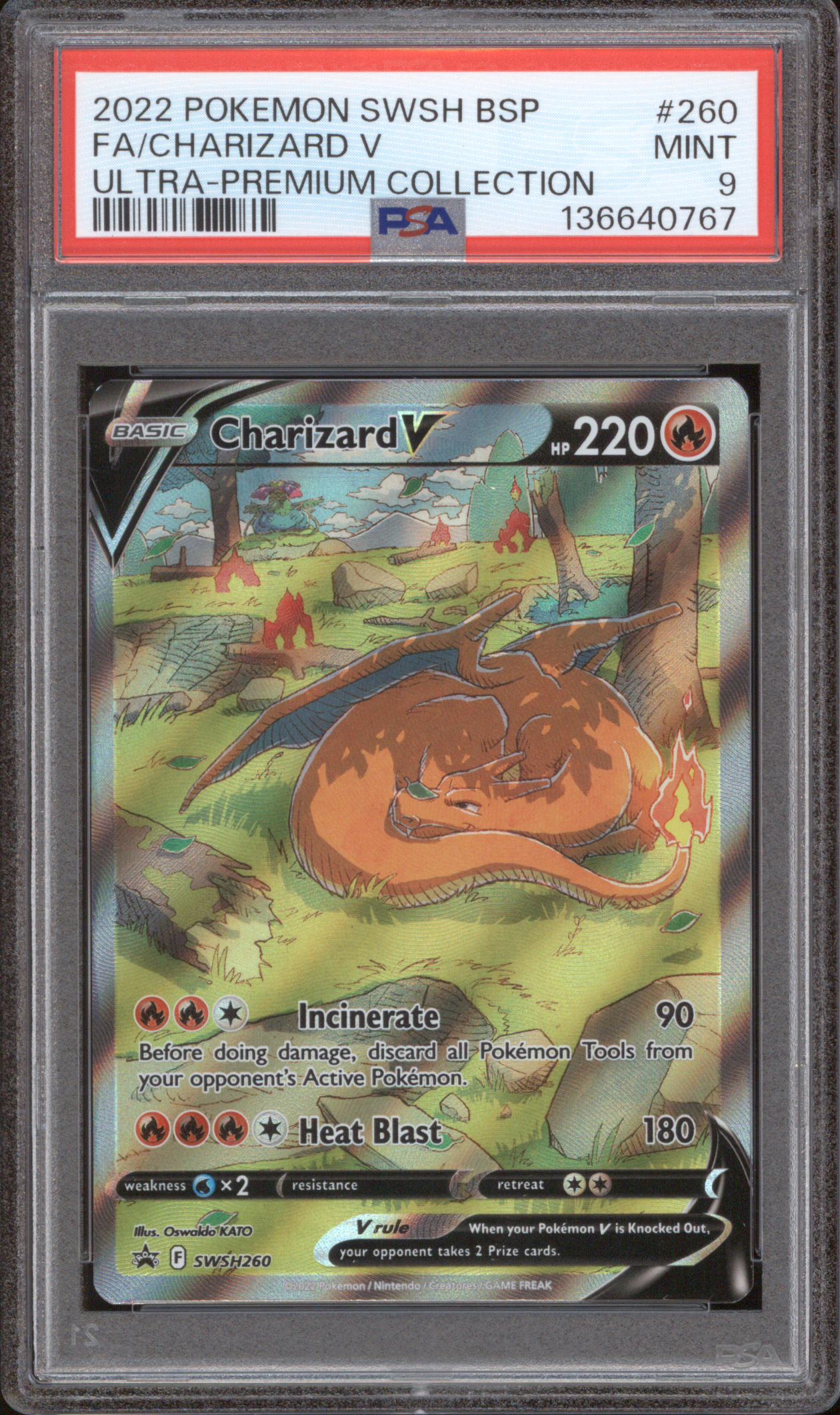 2022 Pokemon SWSH Black Star Promo #260 Charizard V — front
