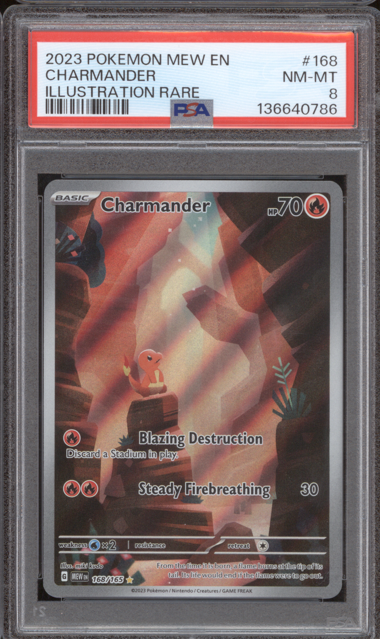 2023 Pokemon Mew EN #168 Charmander Illustration Rare — front