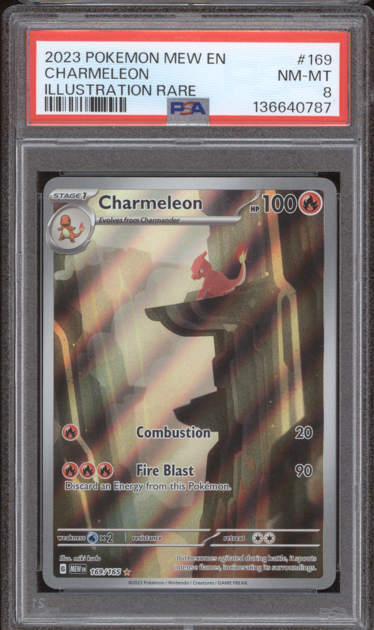 2023 Pokemon Mew En-151 #169 Charmeleon Illustration Rare — front