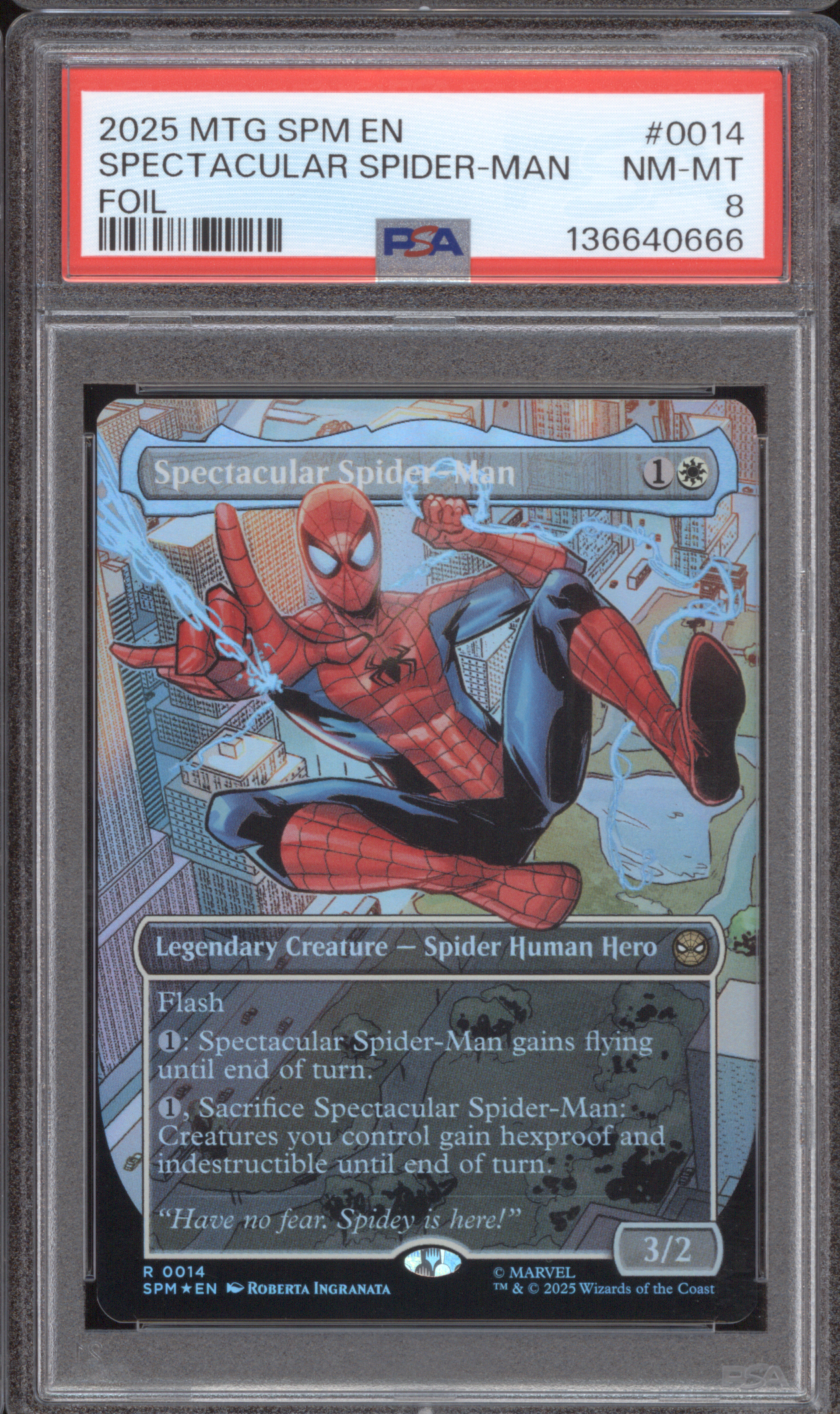 2025 MTG Spectacular Spider-Man #0014 — front