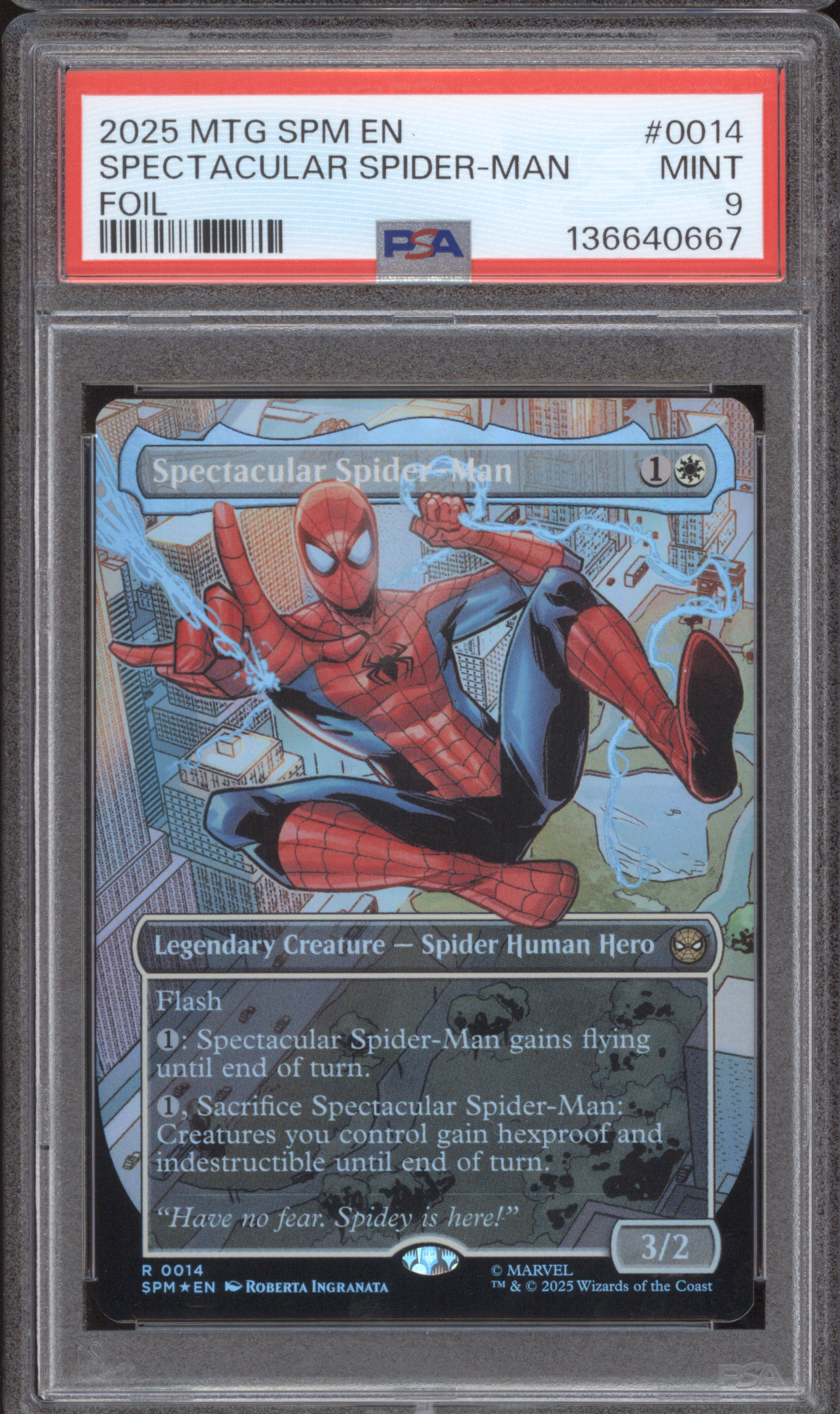 2025 MTG Spectacular Spider-Man #0014 — front