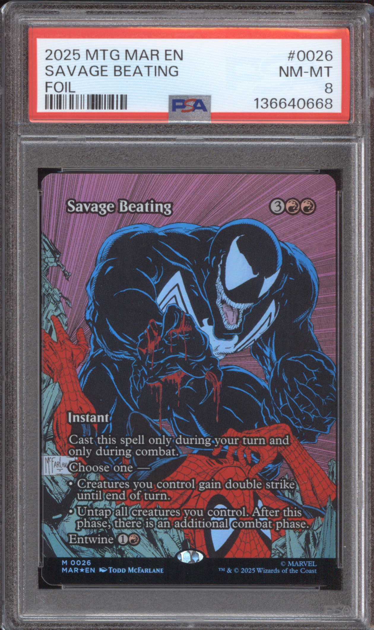 2025 Magic: The Gathering #0026 Savage Beating — front