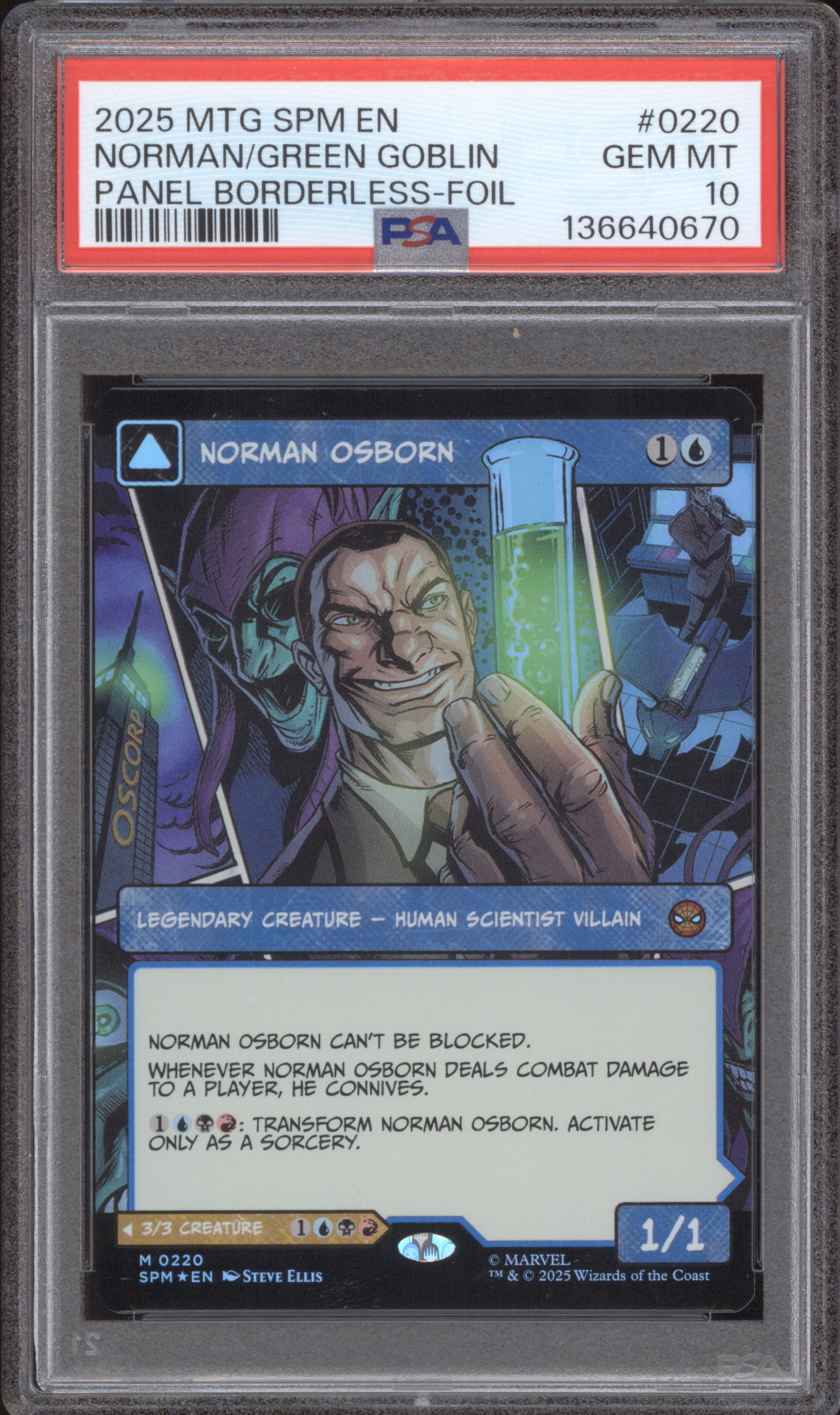 2025 MTG Marvel's Spider-Man #0220 Norman Osborn // Green Goblin — front