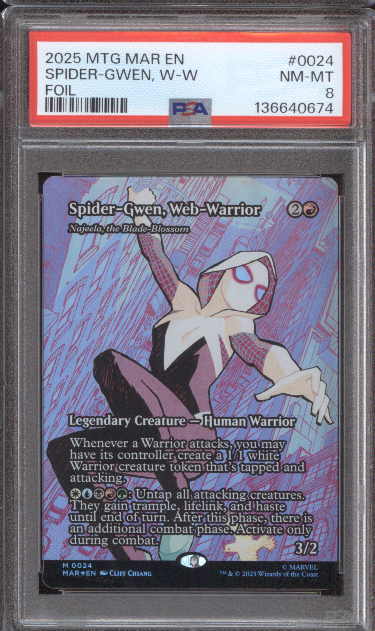 2025 MTG MAR EN #0024 Spider-Gwen, Web-Warrior — front