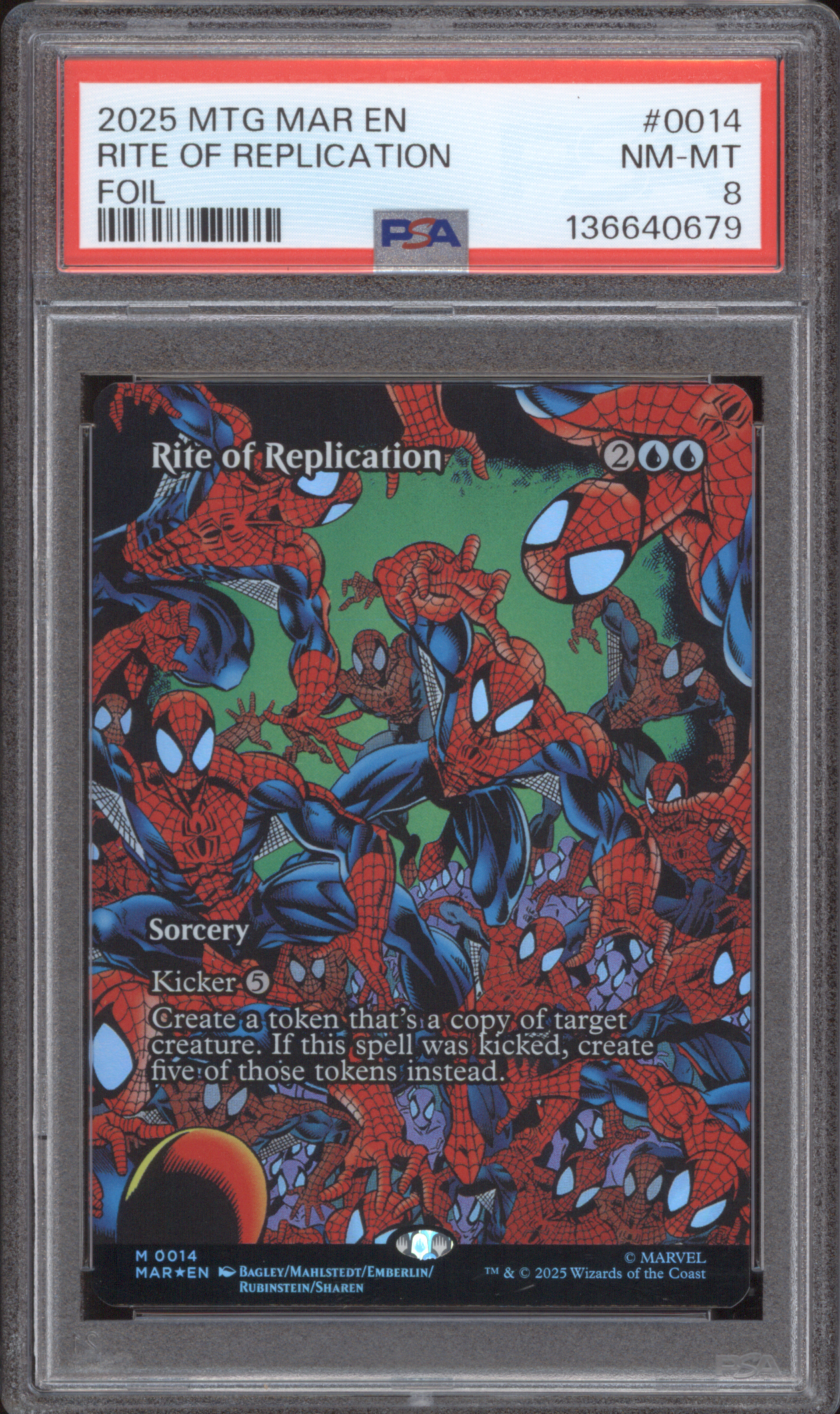 2025 Magic: The Gathering MAR #0014 Rite of Replication — front