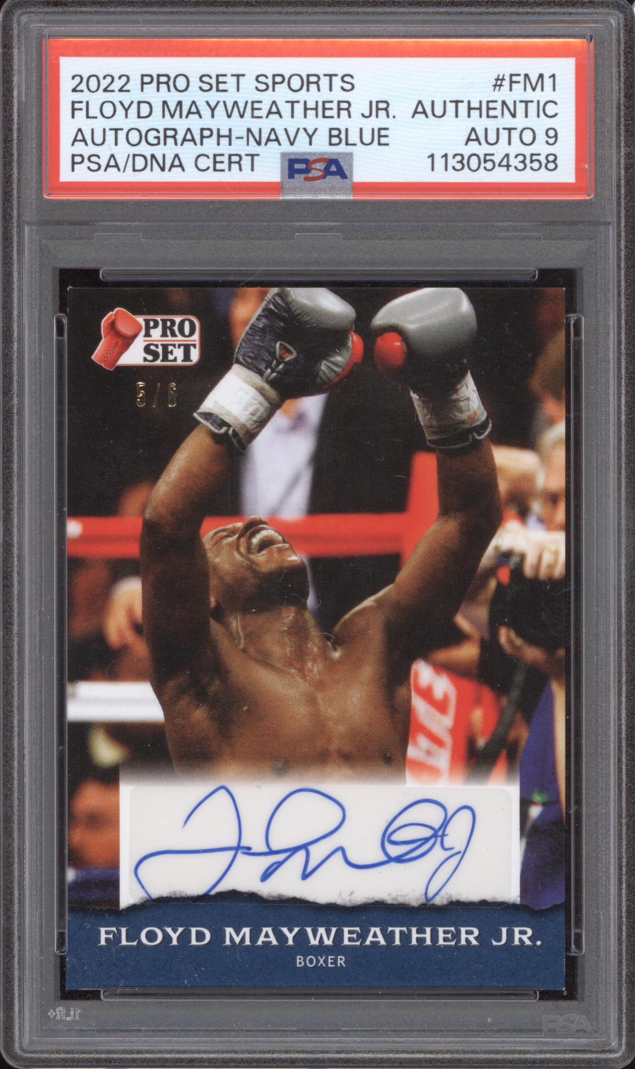 2022 Pro Set Sports #FM1 Floyd Mayweather Jr. — front