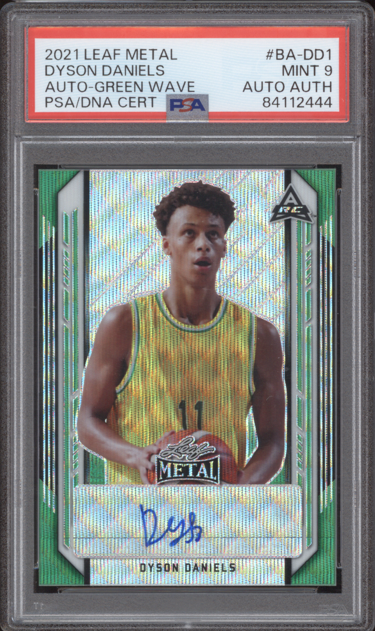 2021 Leaf Metal #BA-DD1 Dyson Daniels — front