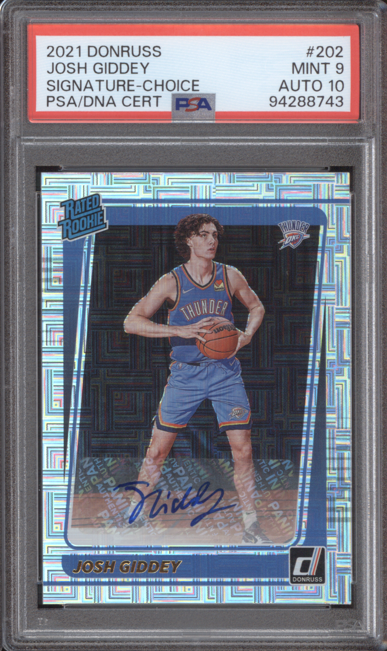 2021 Donruss #202 Josh Giddey — front