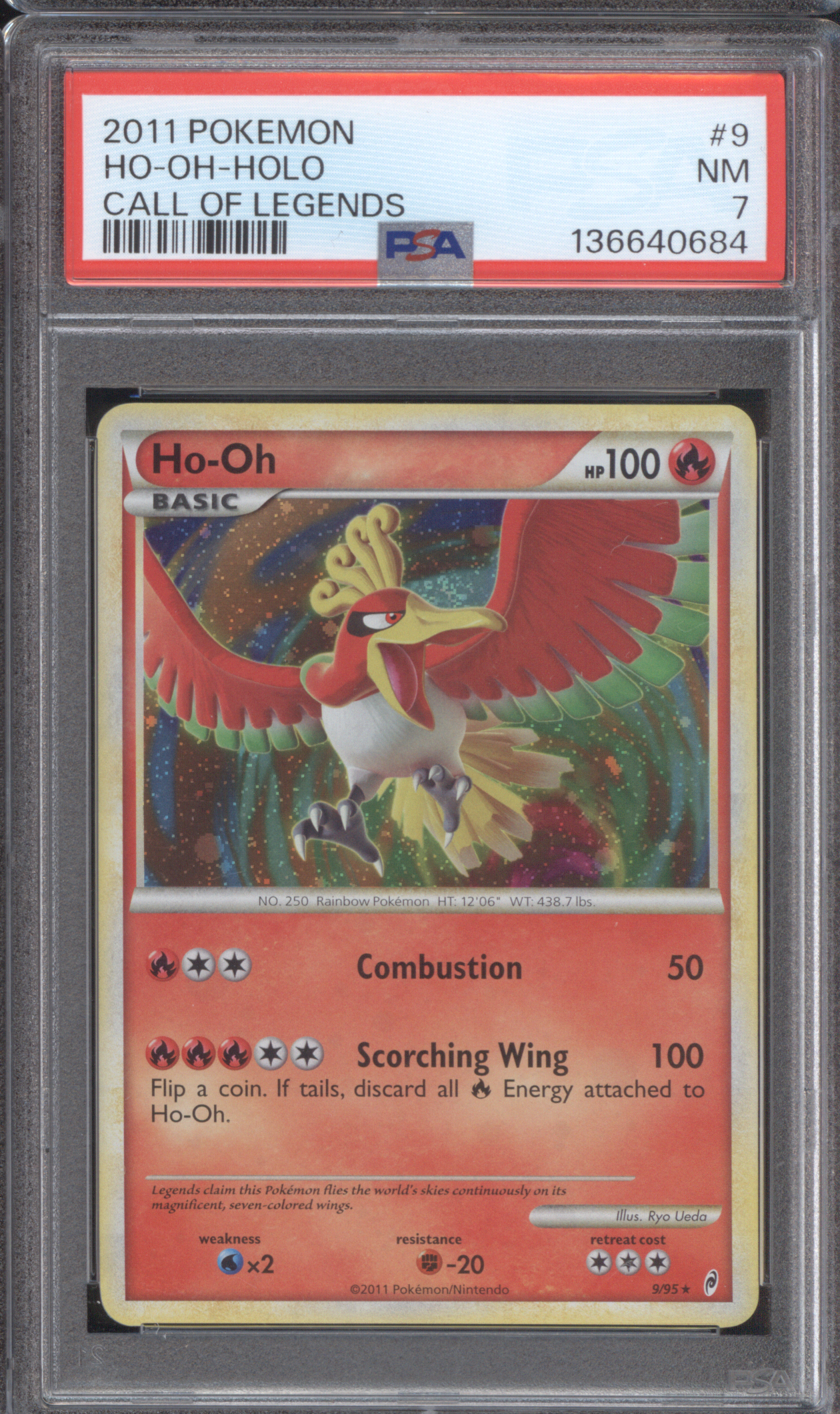 2011 Pokemon Call of Legends #9 Ho-Oh Holo — front