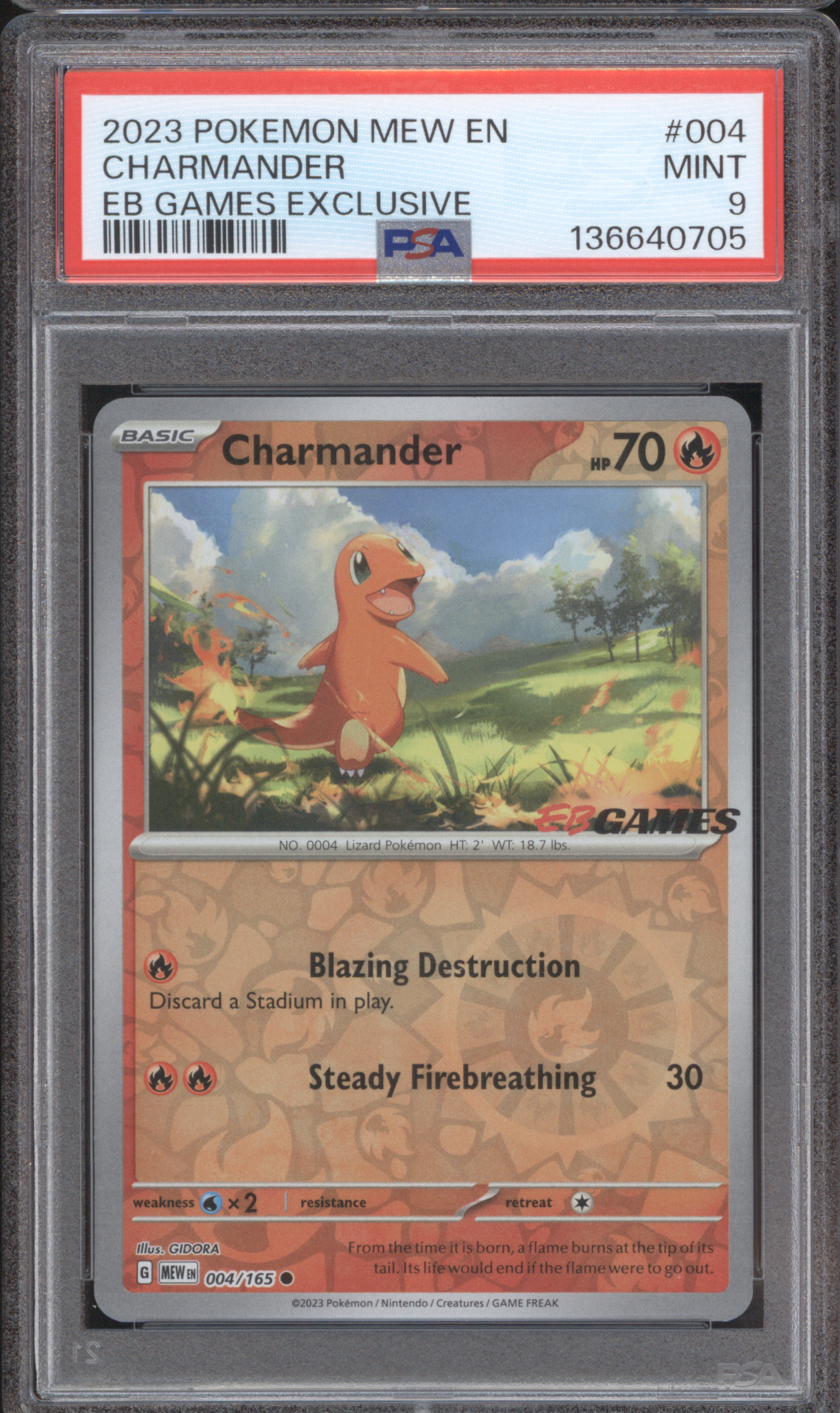 2023 Pokémon Mew EN #004 Charmander — front