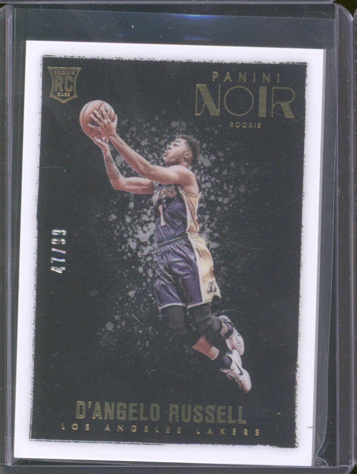 2015 Panini Noir #72 D'Angelo Russell Rookie — front