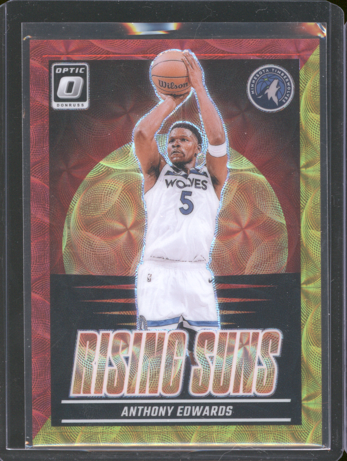 2024-25 Donruss Optic Anthony Edwards Rising Suns — front