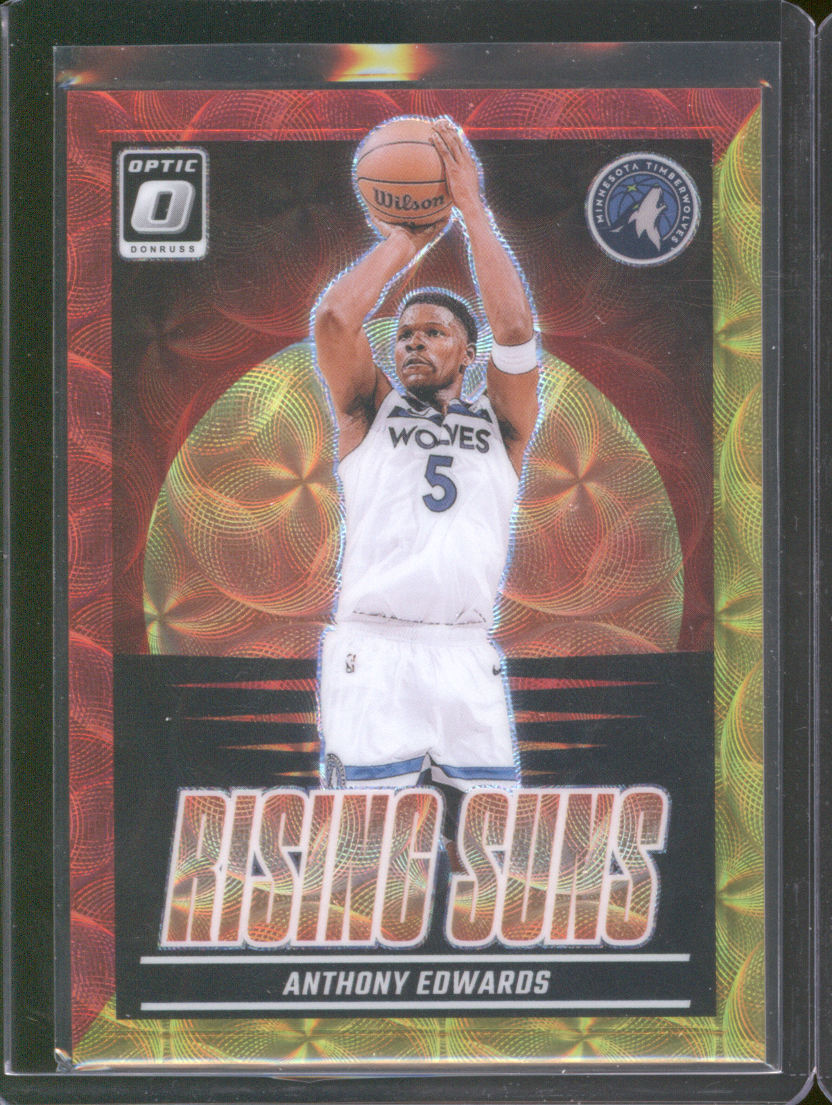 2024-25 Donruss Optic #15 Anthony Edwards Rising Suns — front