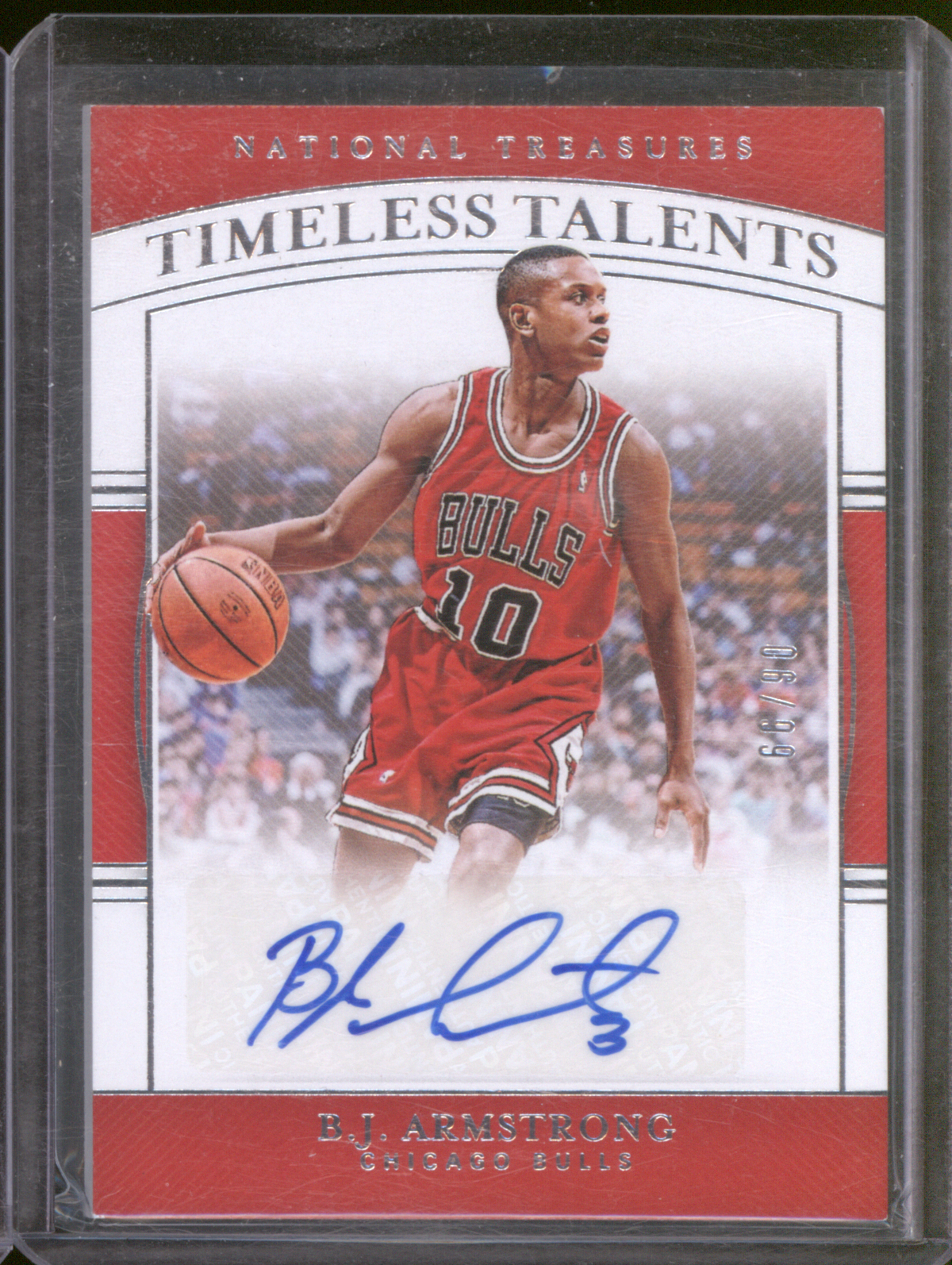 2023-24 Panini National Treasures Timeless Talents #TTS-BJA B.J. Armstrong — front