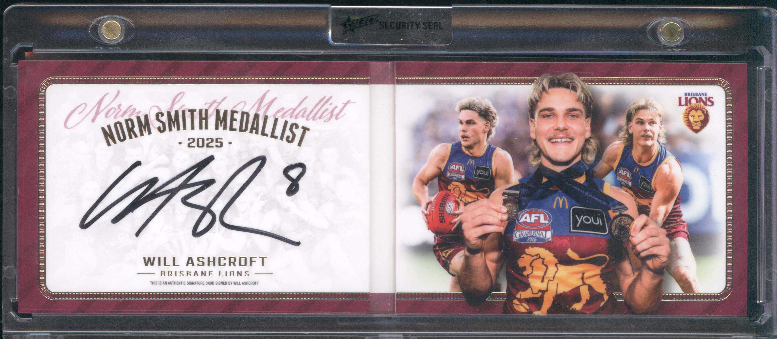 2025 Norm Smith Medallist Will Ashcroft — front