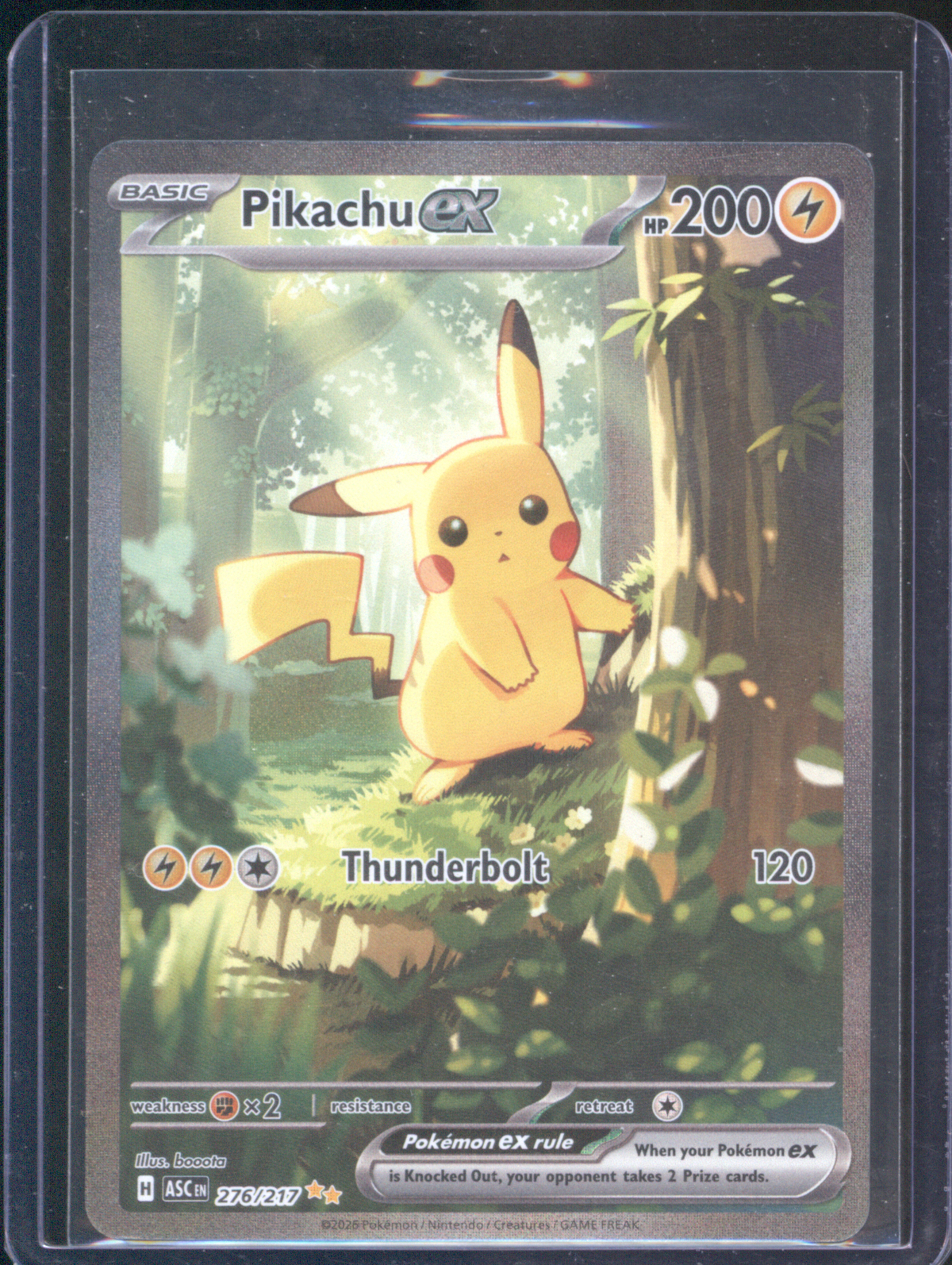 2026 Pokémon #276 Pikachu ex — front