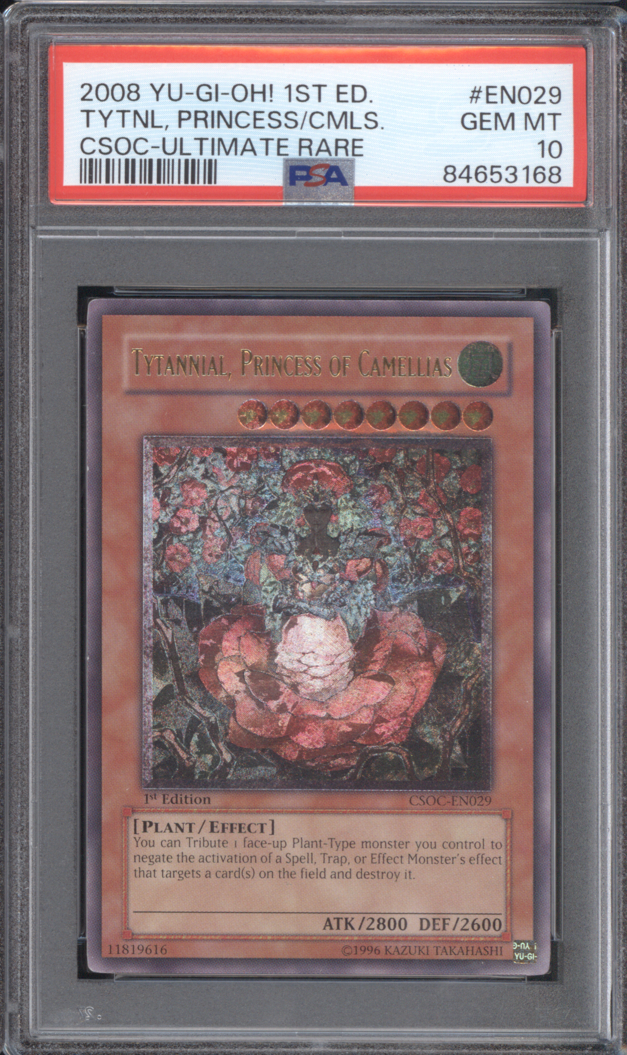 2008 Yu-Gi-Oh! CSOC-EN029 Tytannial, Princess of Camellias — front