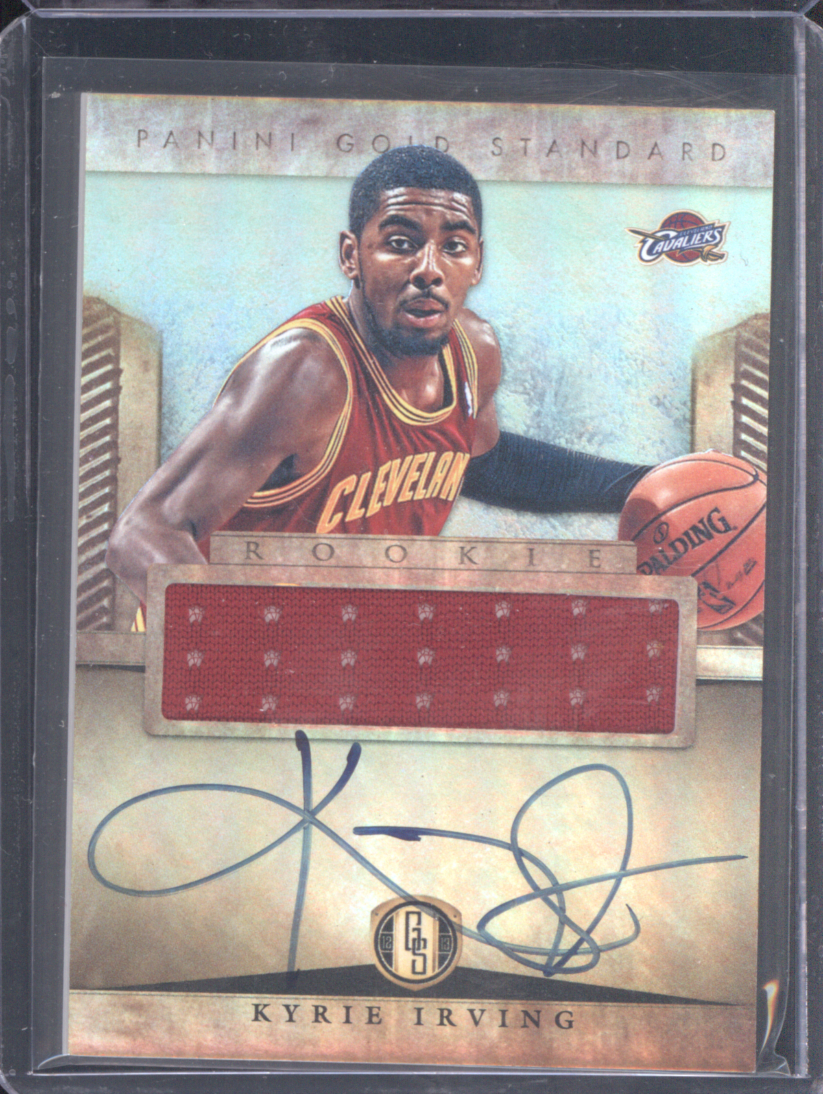 2012-13 Panini Gold Standard #227 Kyrie Irving Rookie Patch Auto — front