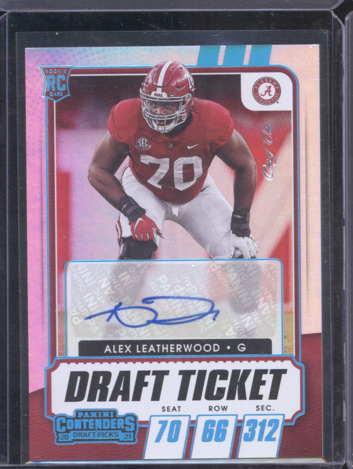 2021 Panini Contenders Draft Picks #230 Alex Leatherwood — front