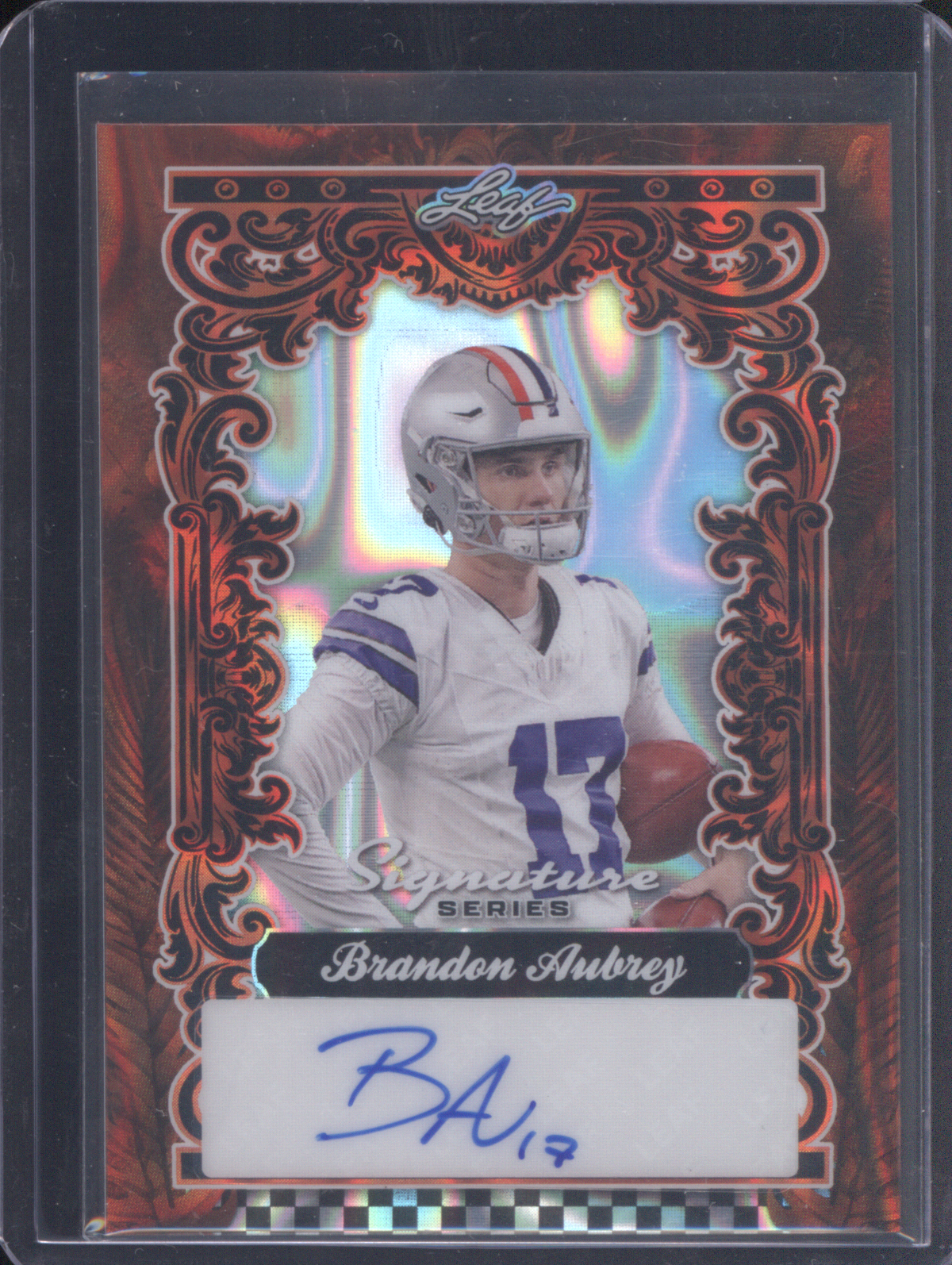 2025 Leaf Signature Series #Brandon Aubrey — front