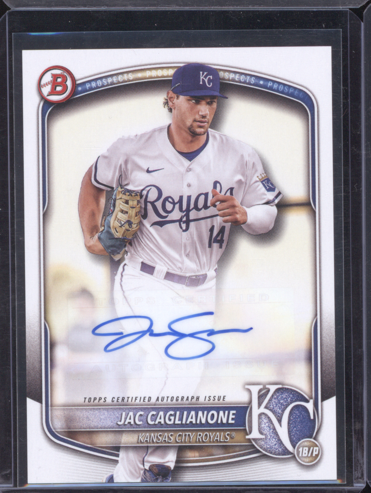 2025 Bowman Paper Prospect Autographs #BPA-JC Jac Caglianone — front