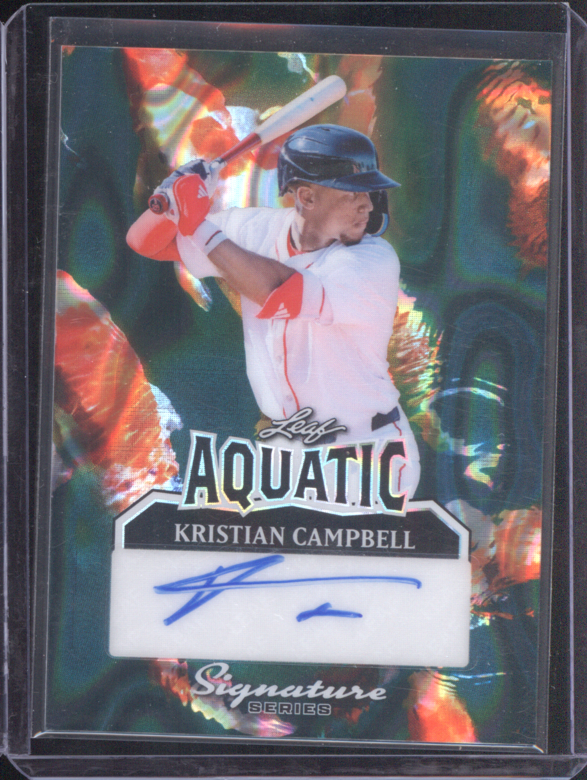 2025 Leaf Signature Series Aquatic #A-KC1 Kristian Campbell — front