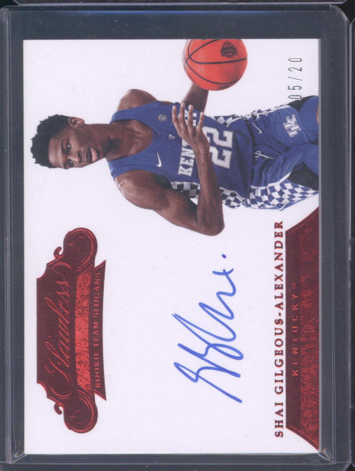 2018 Panini Flawless Collegiate #05 Shai Gilgeous-Alexander — front