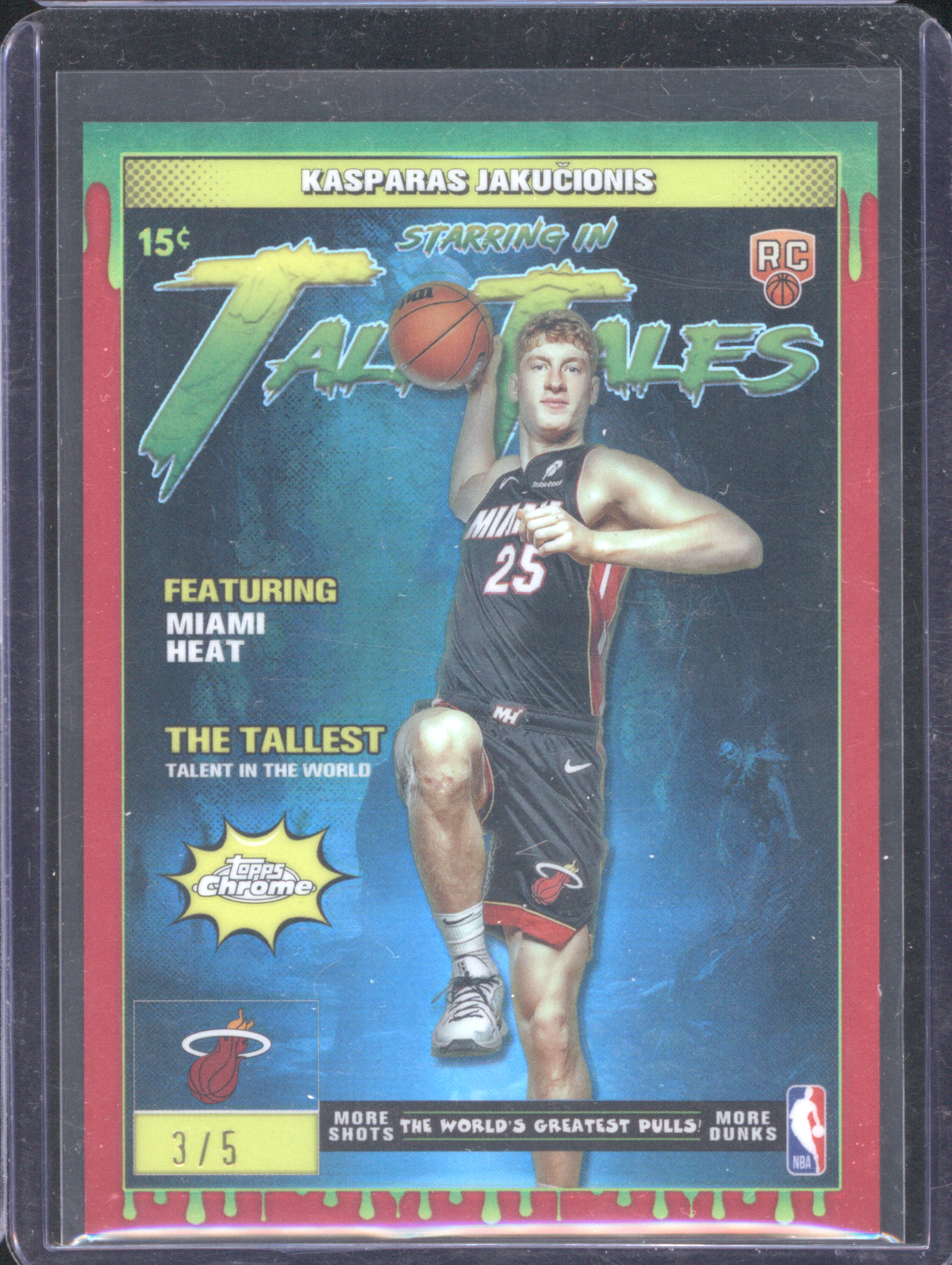 2025-26 Topps Chrome #TT-24 Kasparas Jakučionis Tall Tales — front